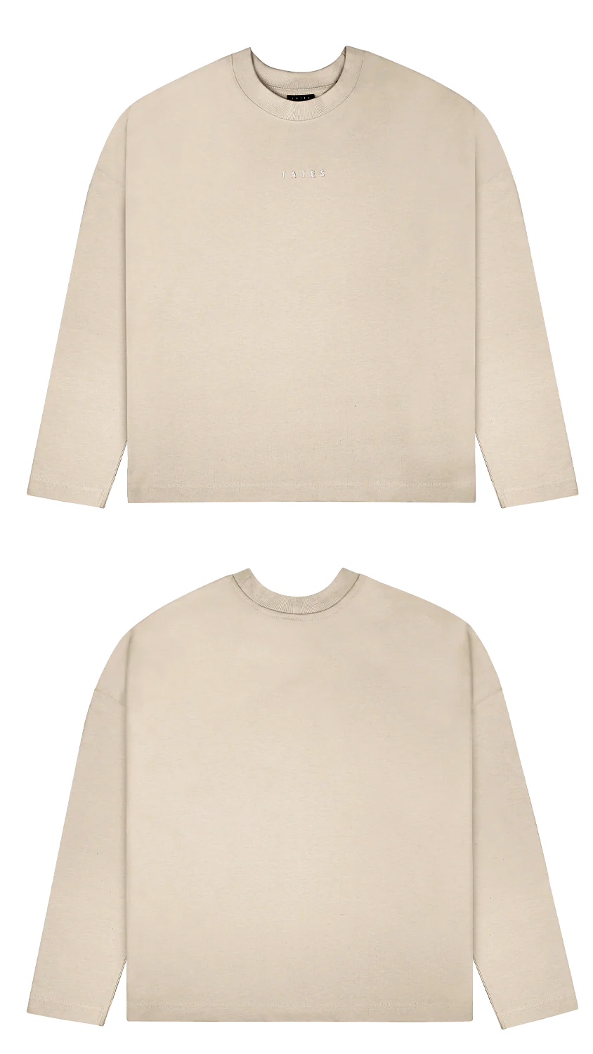 Basic (Build your own) Oversized Longsleeve – Beige