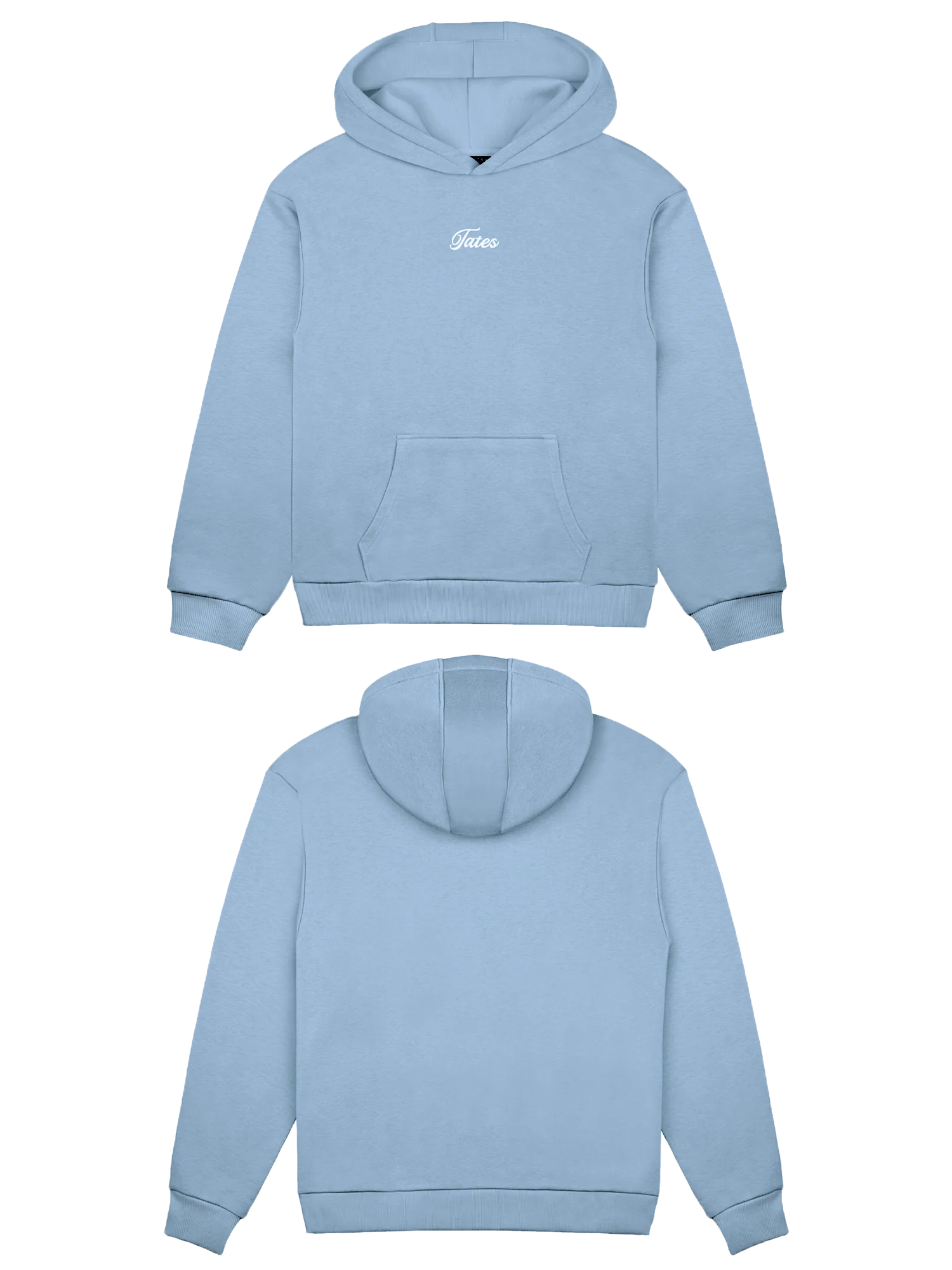 Basic (Build your own) Light Regular Waistband Hoodie – Dusty Blue