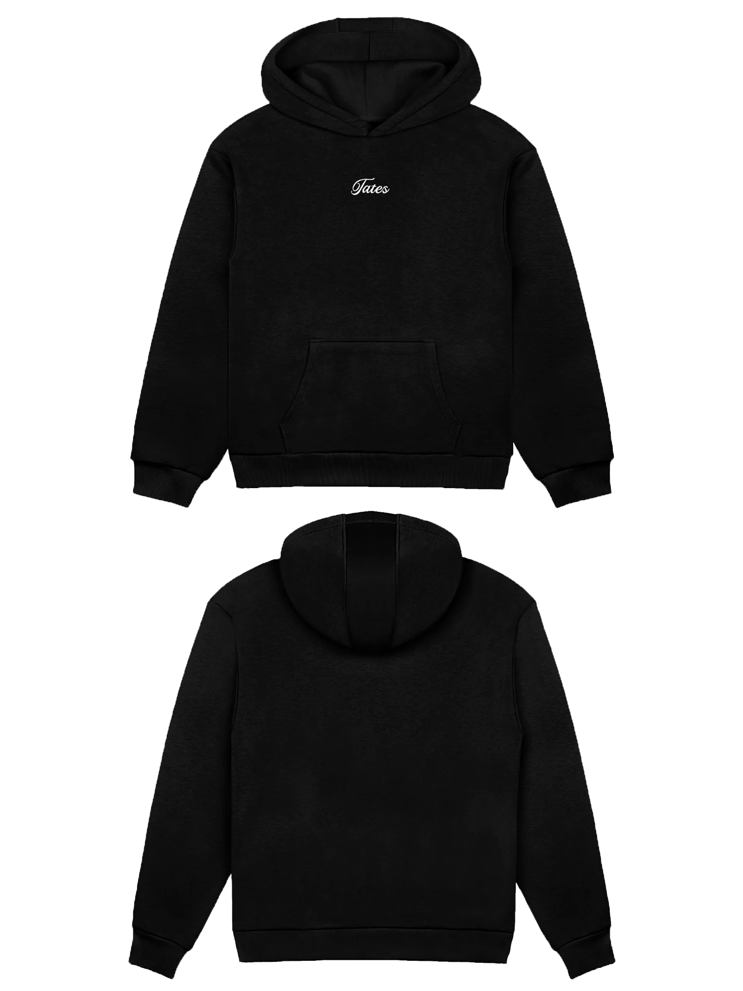 Basic (Build your own) Light Regular Waistband Hoodie – Schwarz