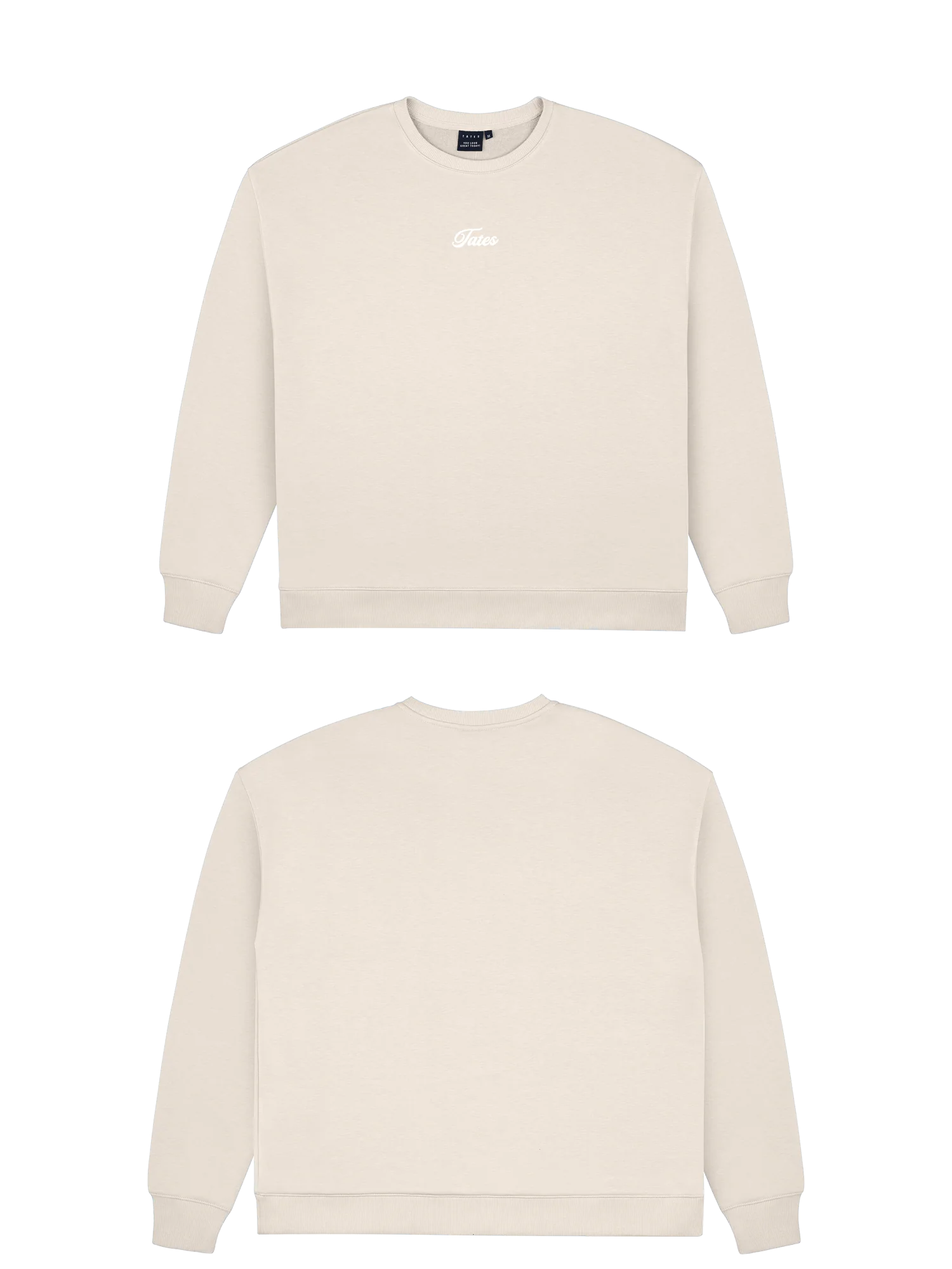 Basic (Build your own) Light Wide Waistband Sweater – Beige