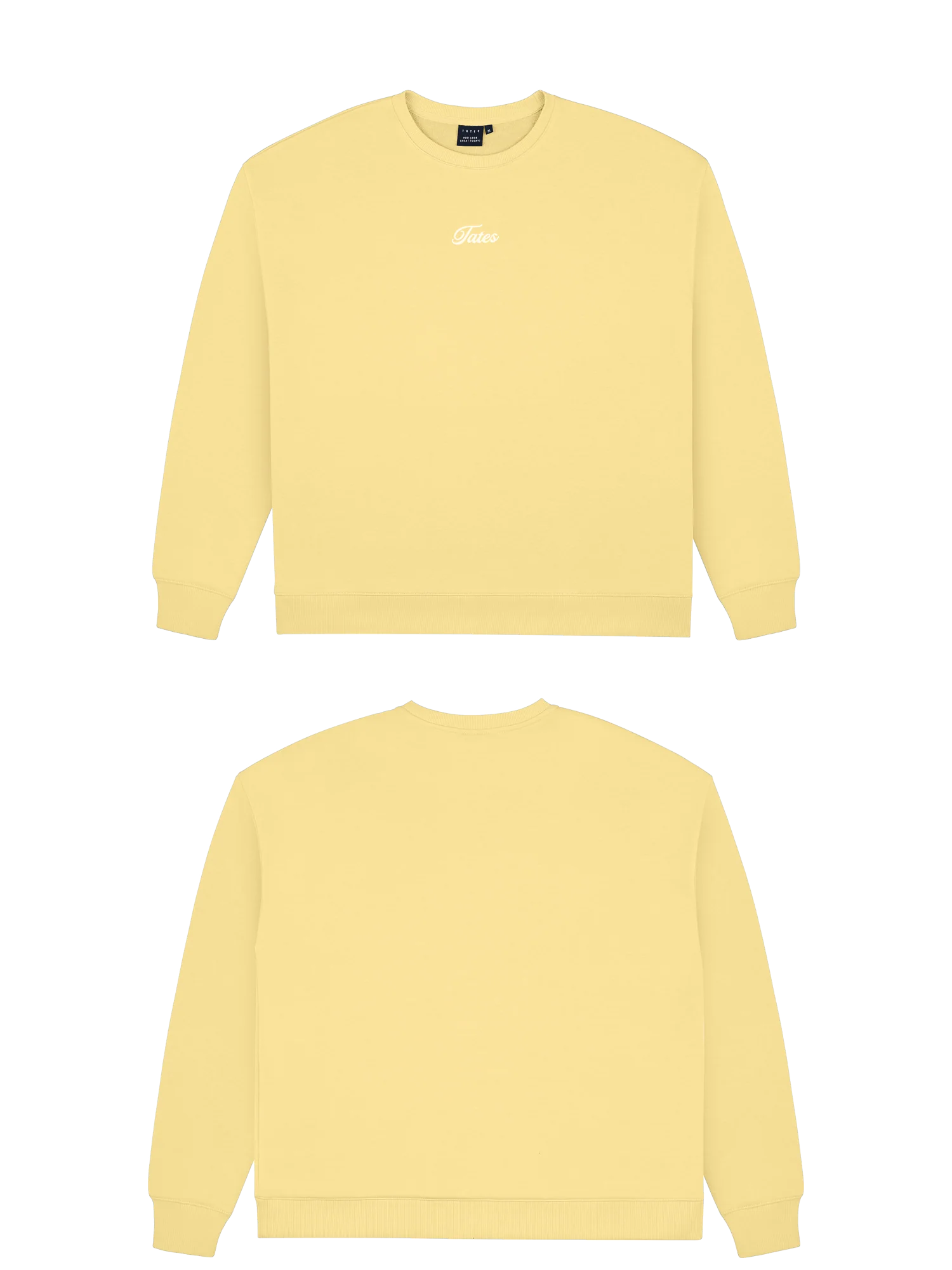 Basic (Build your own) Light Wide Waistband Sweater – Butter Yellow