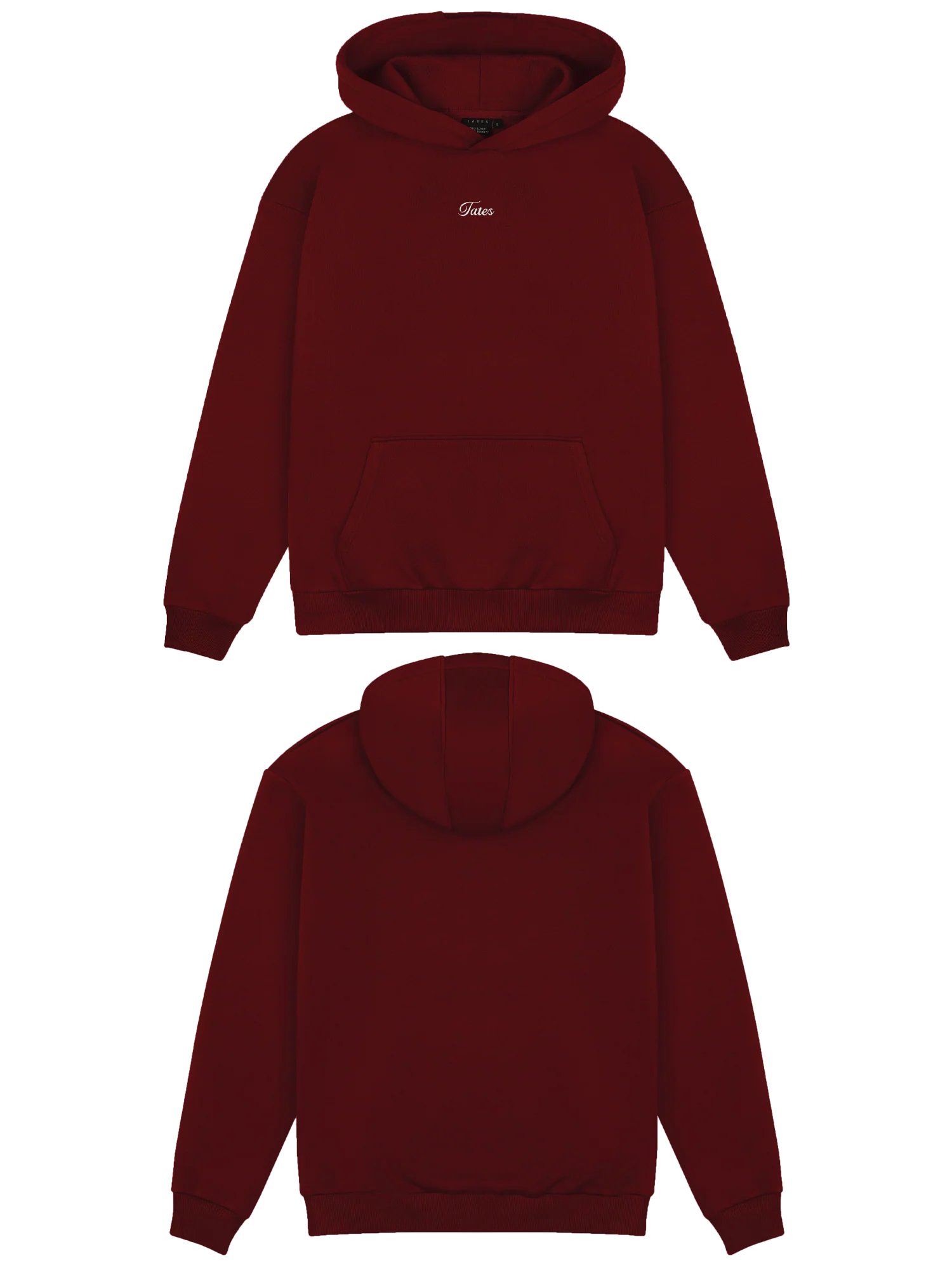 Basic (Build your own) Regular Waistband Hoodie 2.0 – Cranberry