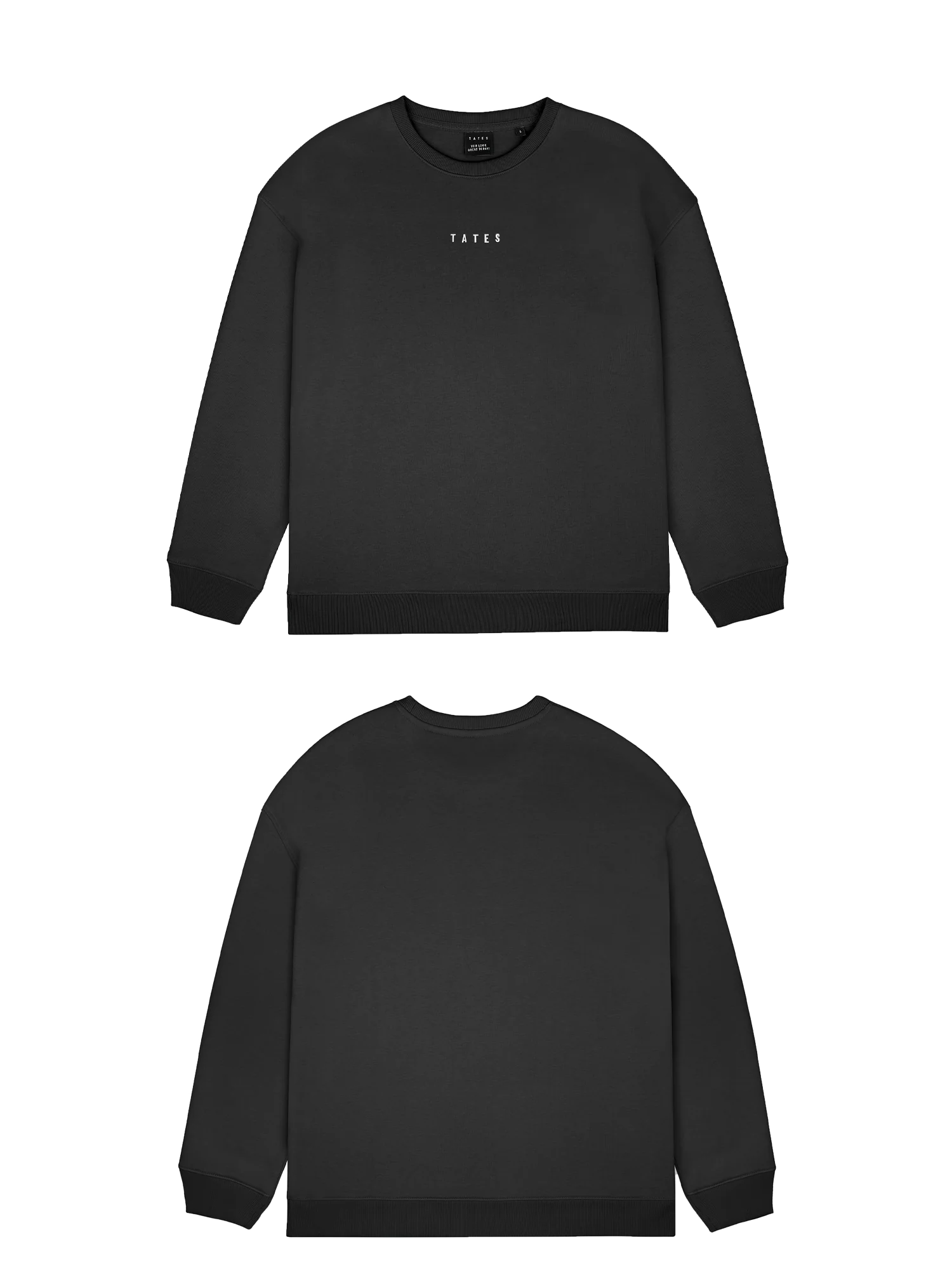 Basic (Build your own) Sweater Wide Waistband 2.0 – Schwarz