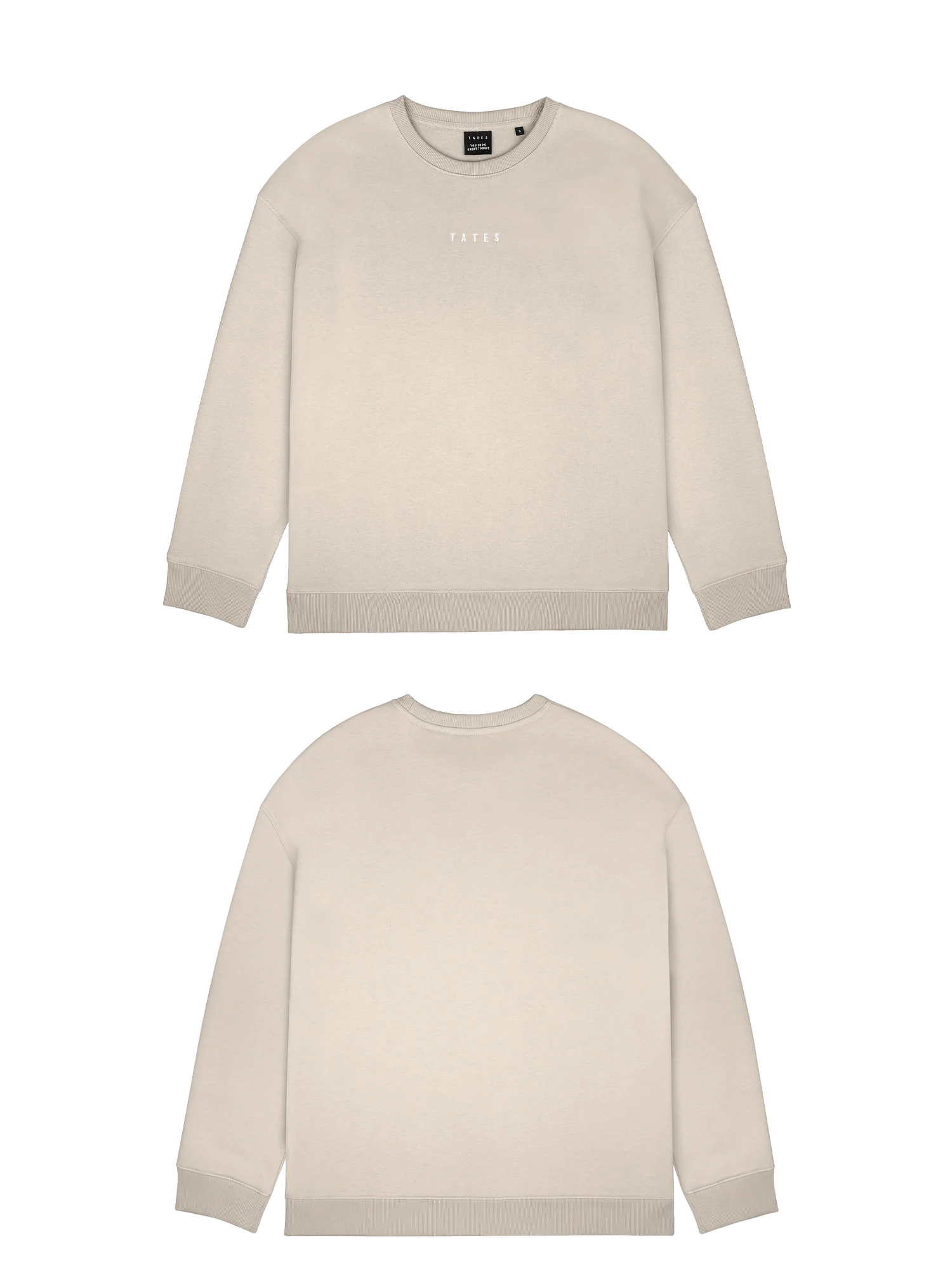 Basic (Build your own) Wide Waistband Sweater – Beige