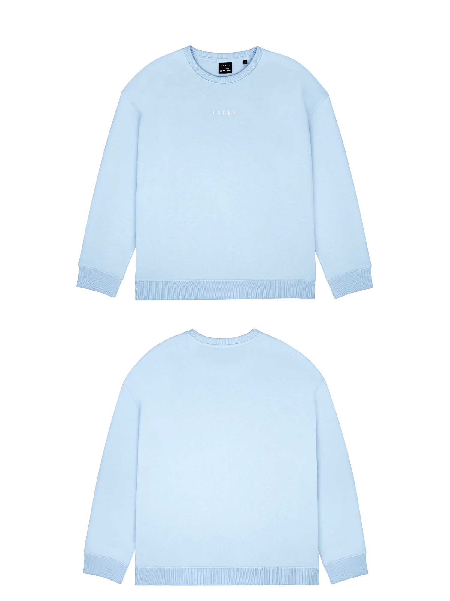 Basic (Build your own) Wide Waistband Sweater – Hellblau