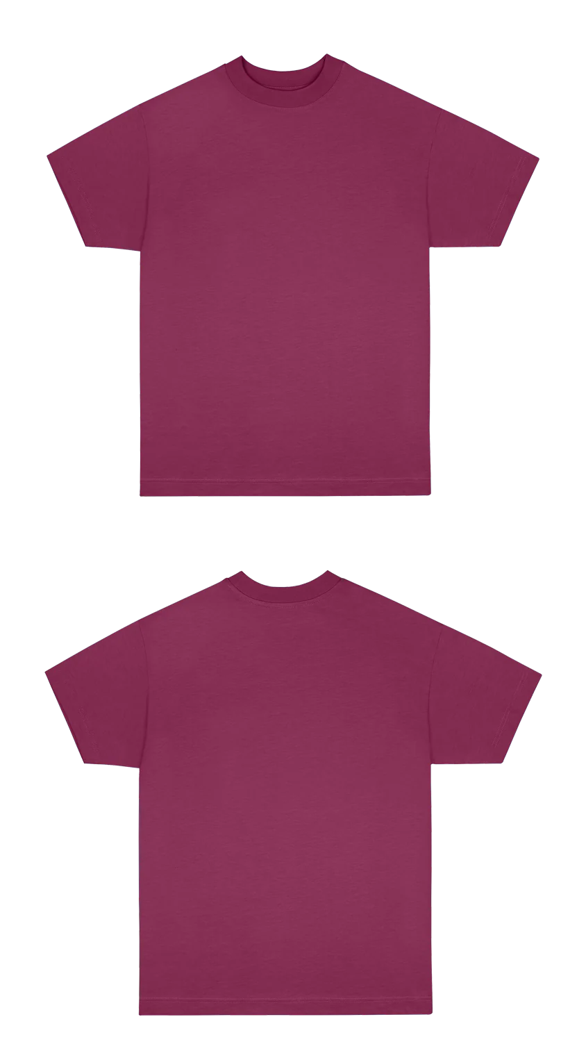 Basic (Build your own) Oversized T-Shirt 2.0 – Berry