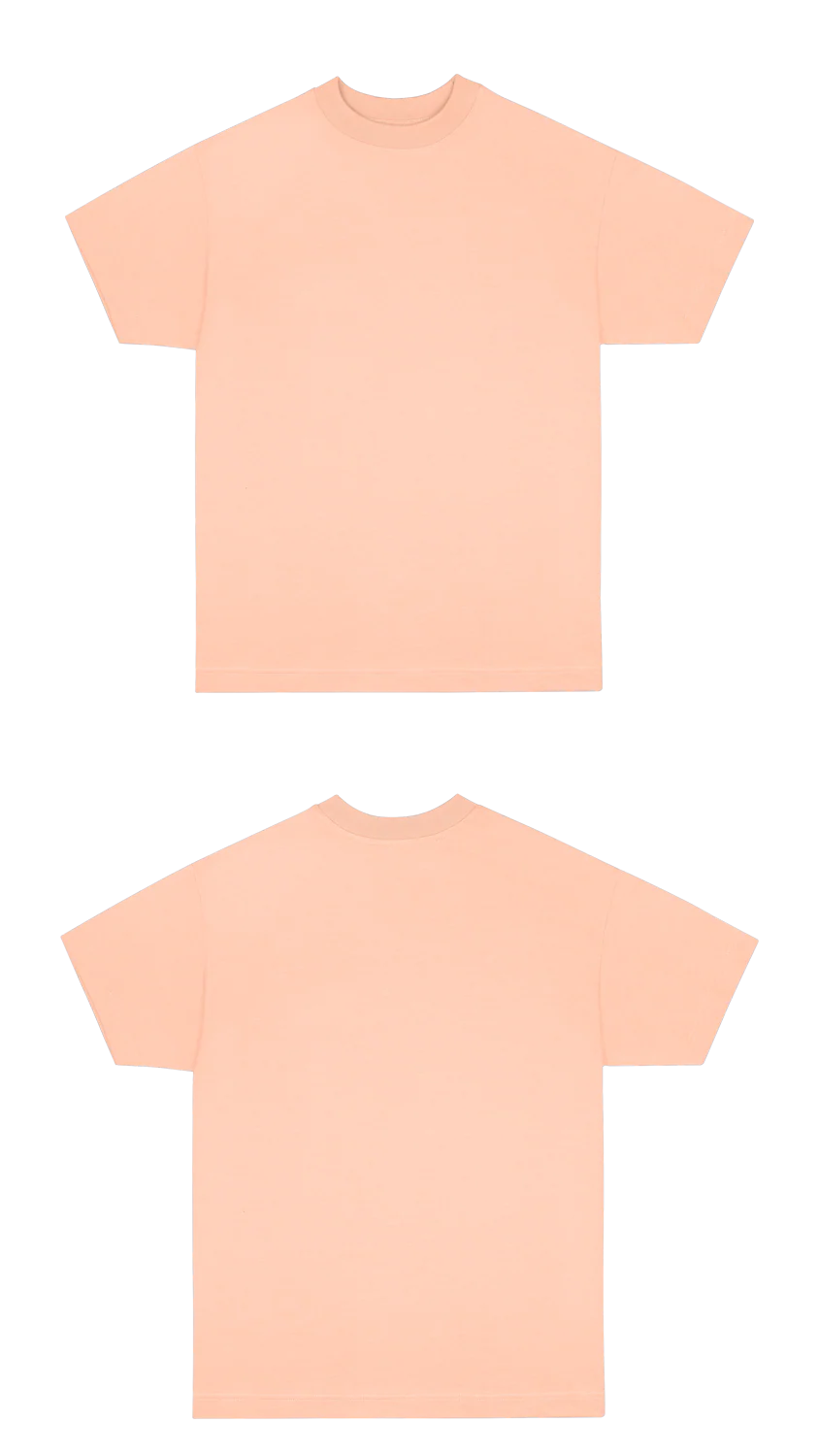 Basic (Build your own) Oversized T-Shirt 2.0 – Peach