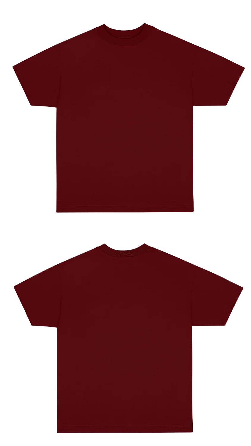 Basic (Build your own) Oversized T-Shirt 3.0 – Cranberry