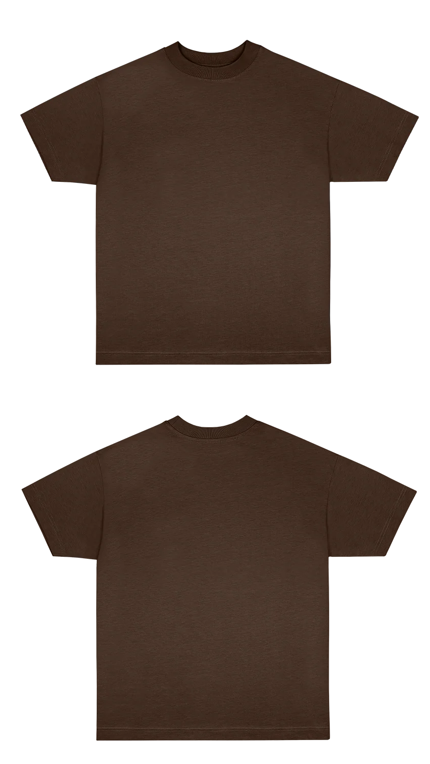 Basic (Build your own) Oversized T-Shirt 3.0 – Espresso