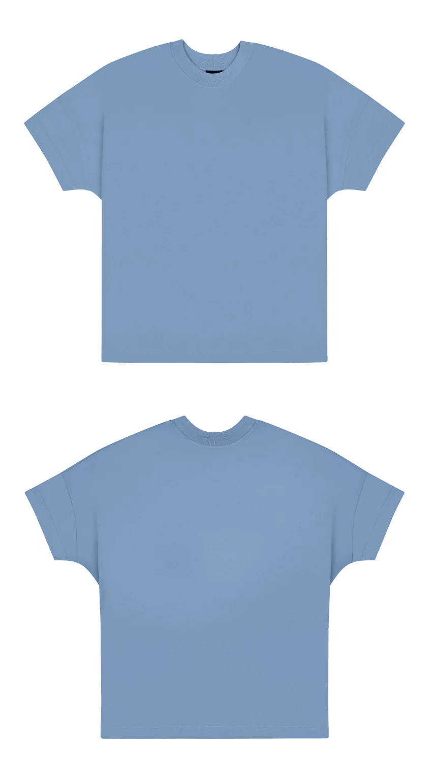 Basic (Build your own) Soft Touch T-Shirt – Dusty Blue