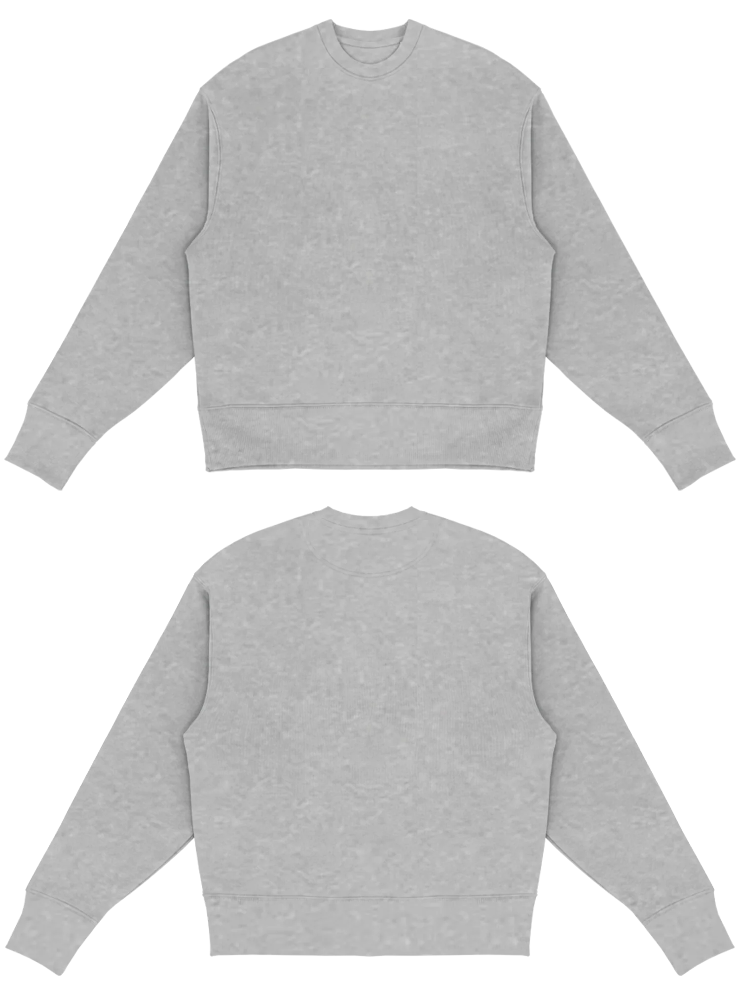 Basic (Build your own) Sweater (Oversized) – Cool heather grey