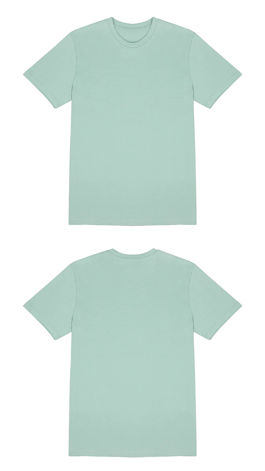 Basic (Build your own) T-Shirt Kräftige Farben – Aloe