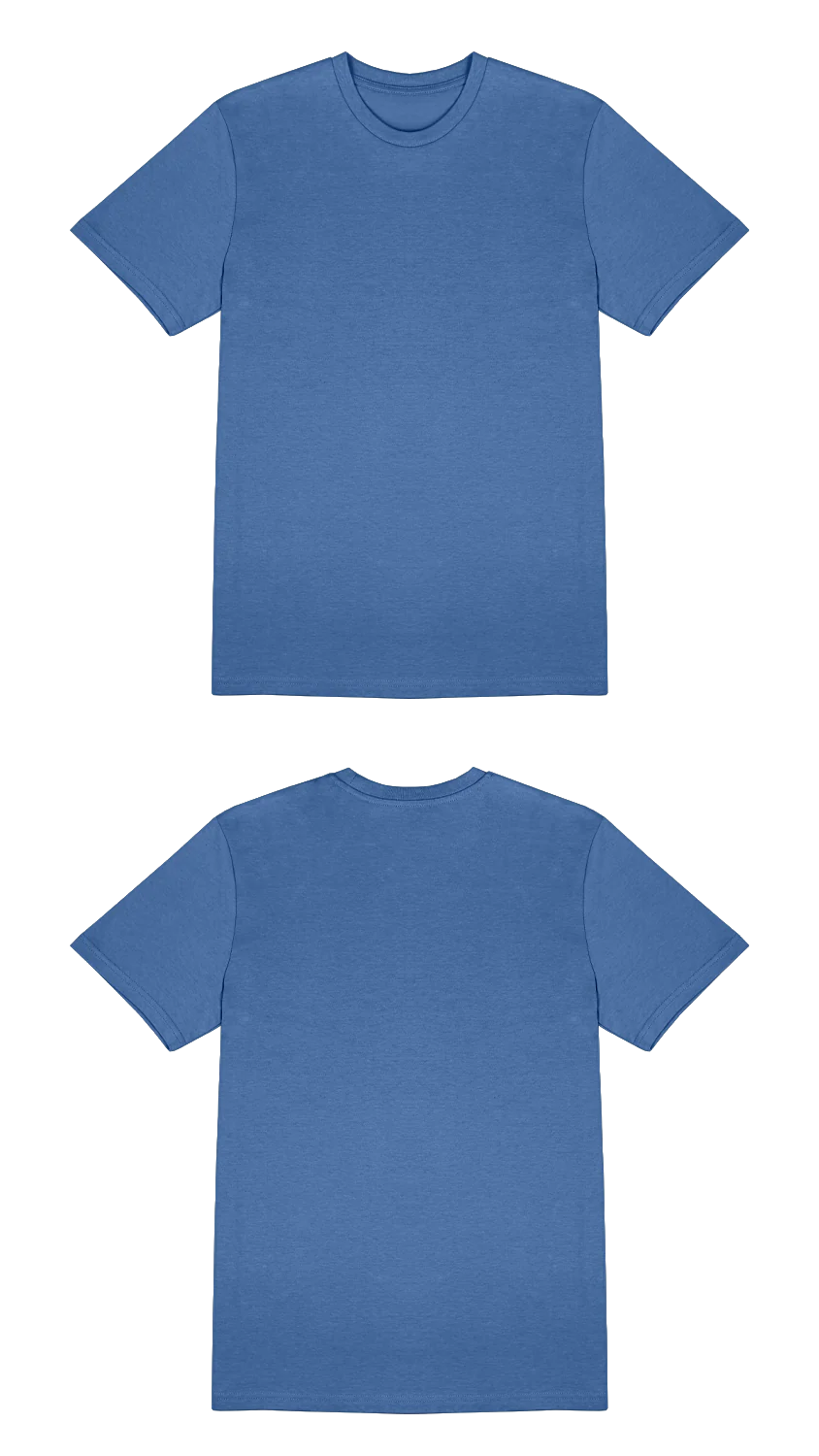 Basic (Build your own) T-Shirt Kräftige Farben – Bright blue