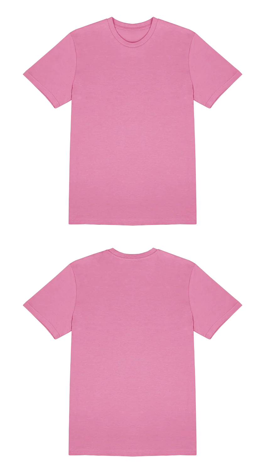 Basic (Build your own) T-Shirt Kräftige Farben – Bubble pink