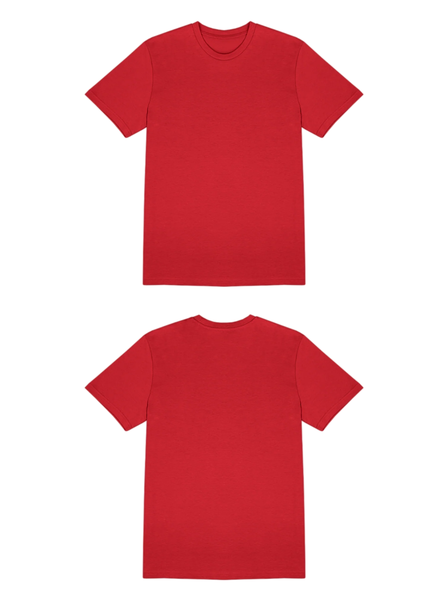 Basic (Build your own) T-Shirt Kräftige Farben – Red