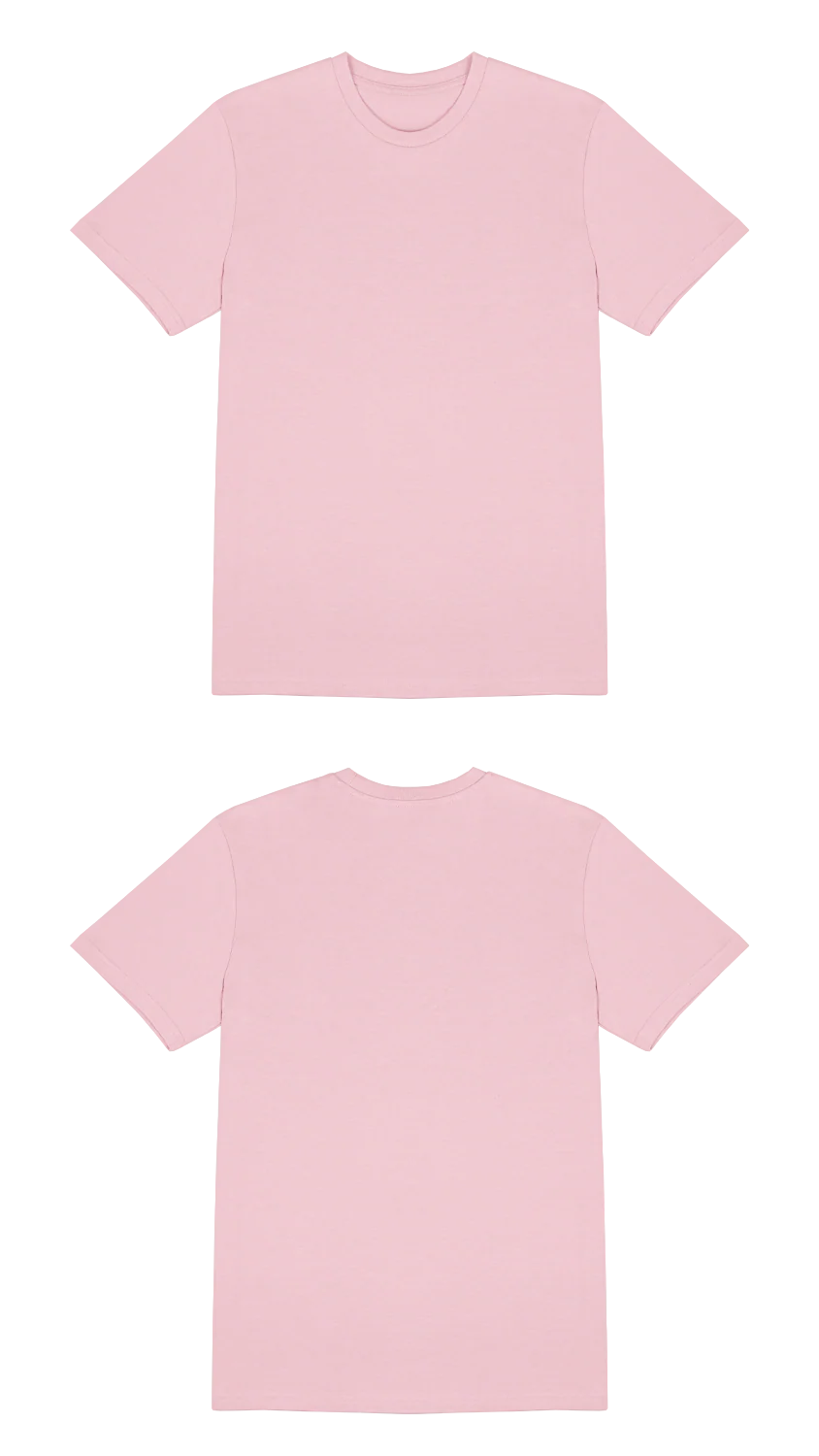 Basic (Build your own) T-Shirt Kräftige Farben – Rosa