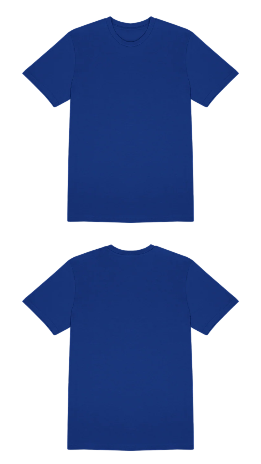 Basic (Build your own) T-Shirt Kräftige Farben – Royal blue