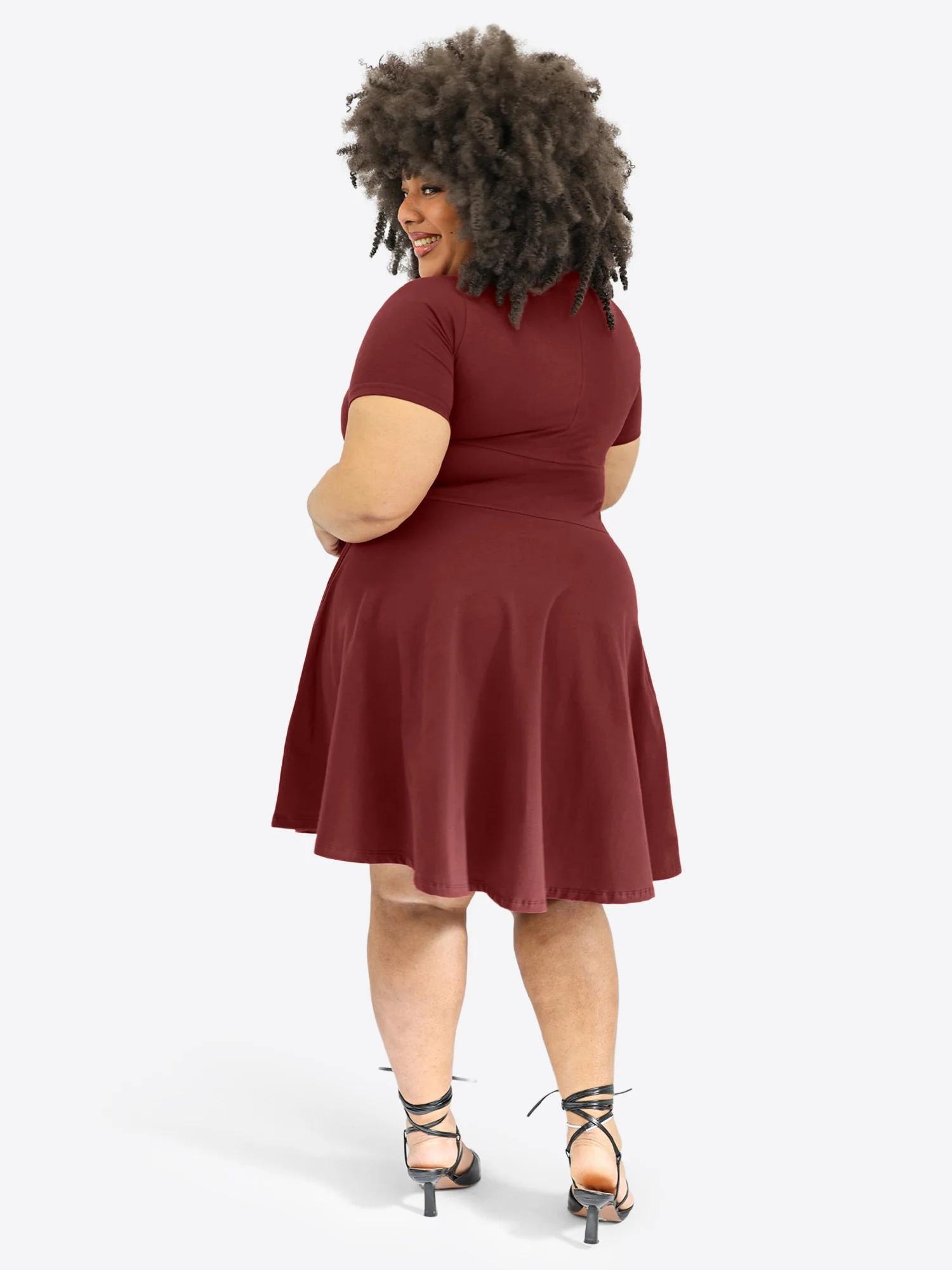 Classic Skort Kleid - Bordeaux - Image 6
