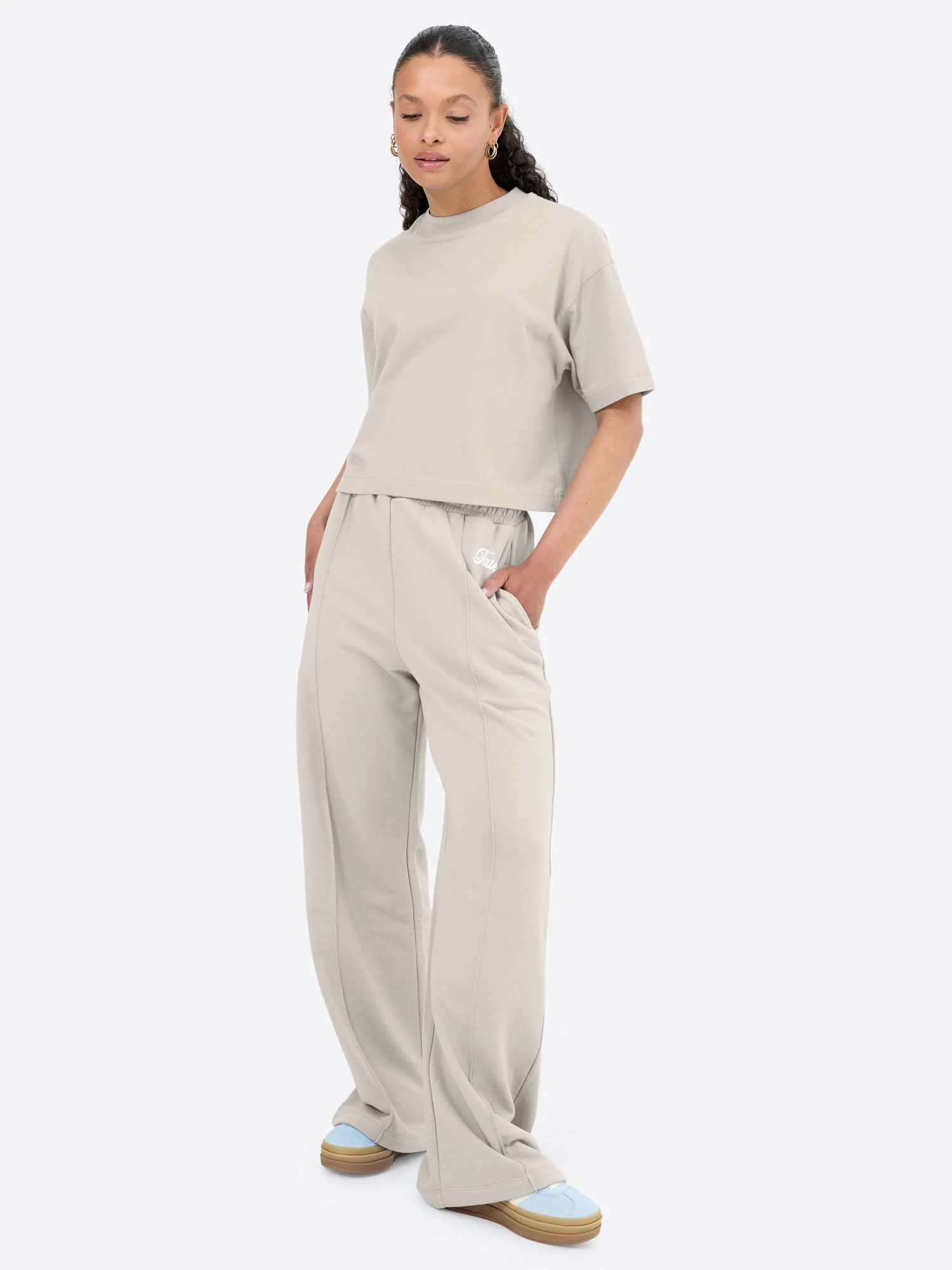 Crop T-Shirt – Beige - Image 3