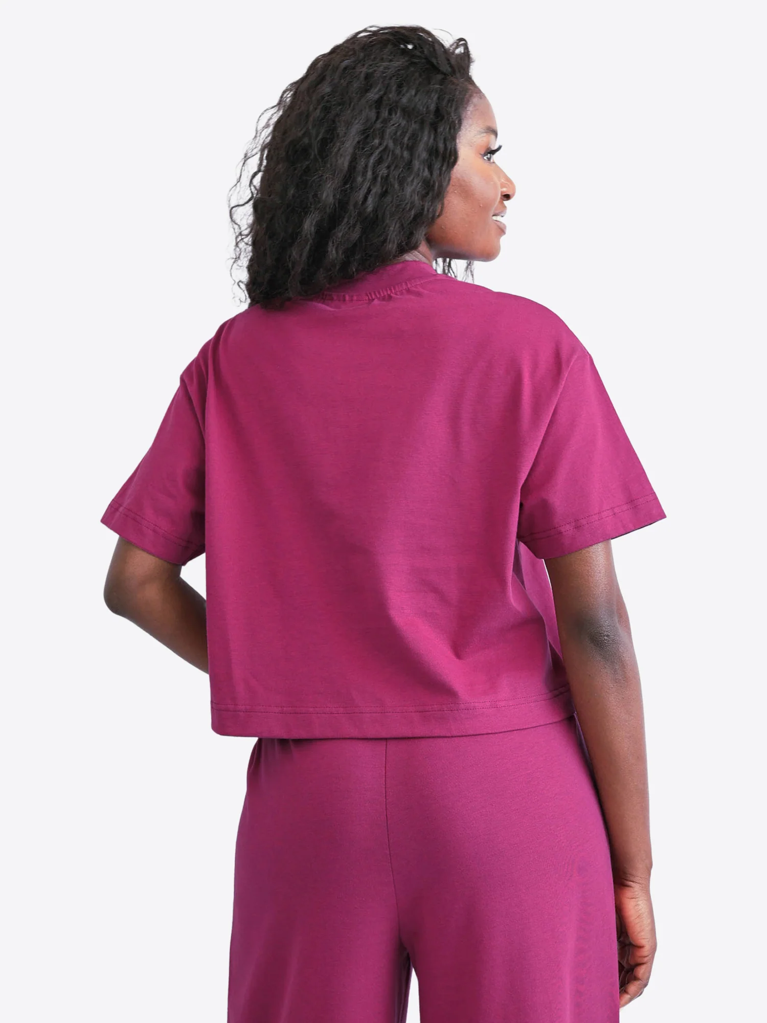 Crop T-Shirt – Berry - Image 4