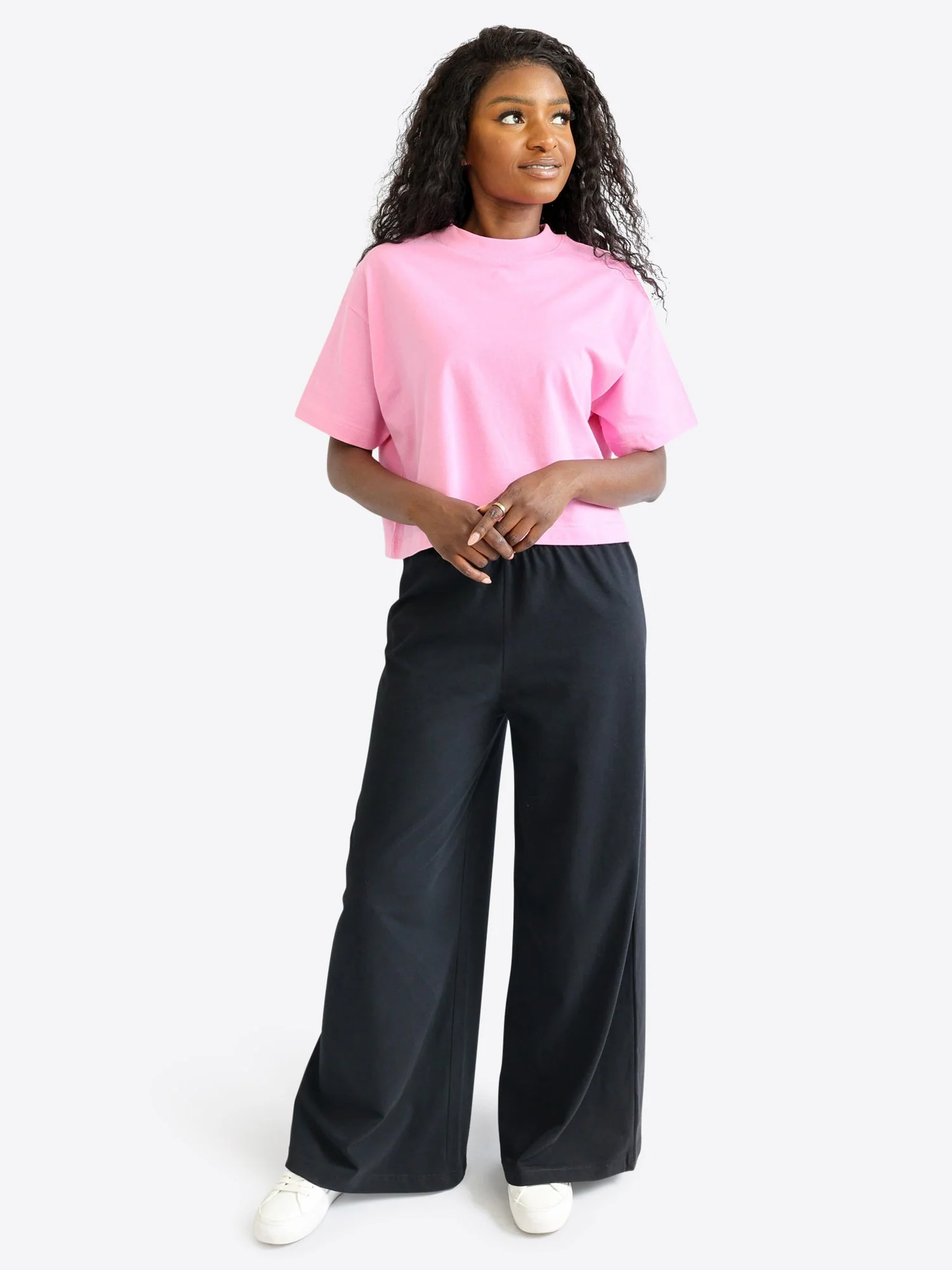 Crop T-Shirt – Bubble pink - Image 3