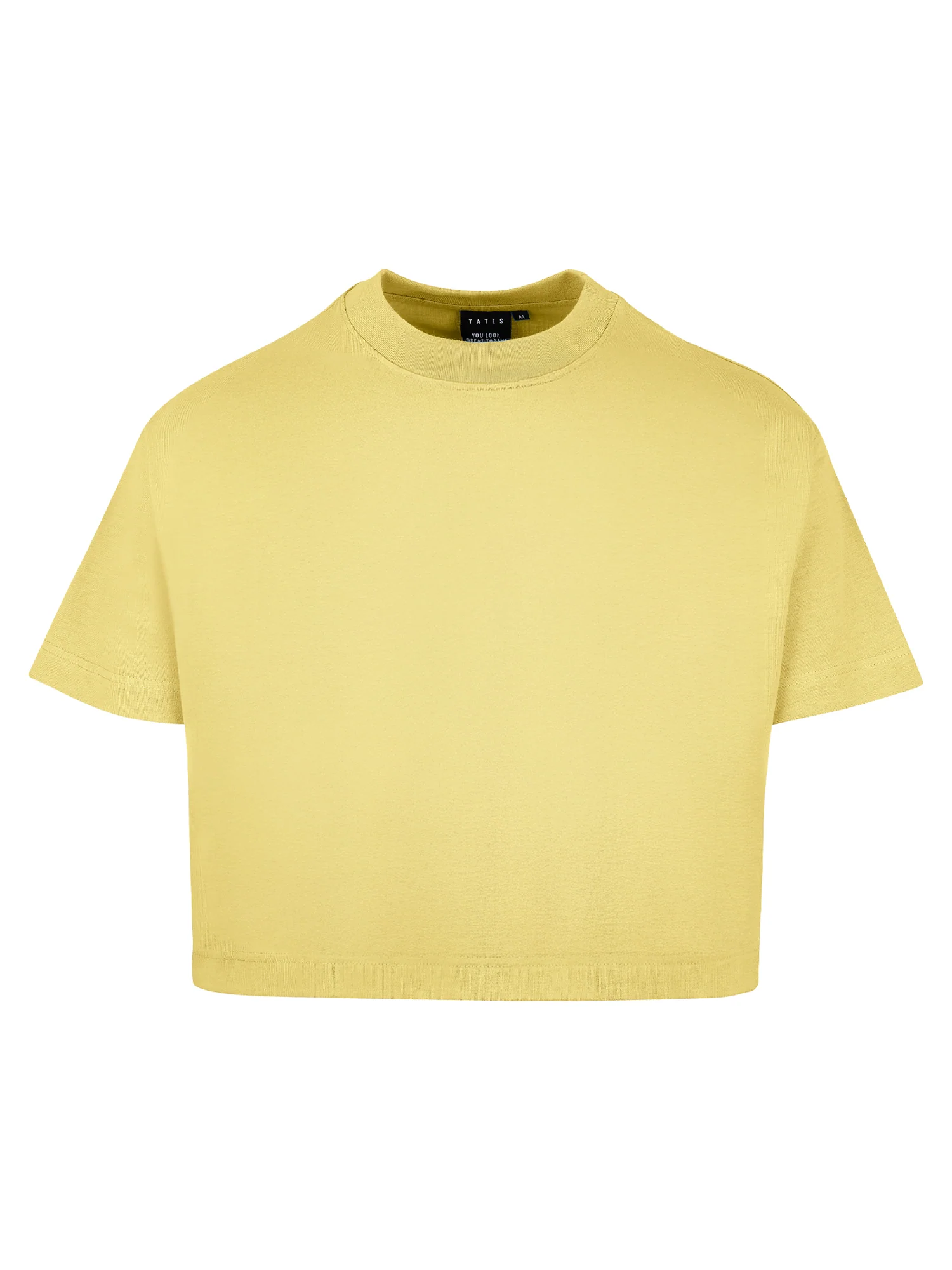 Crop T-Shirt – Butter Yellow - Image 2