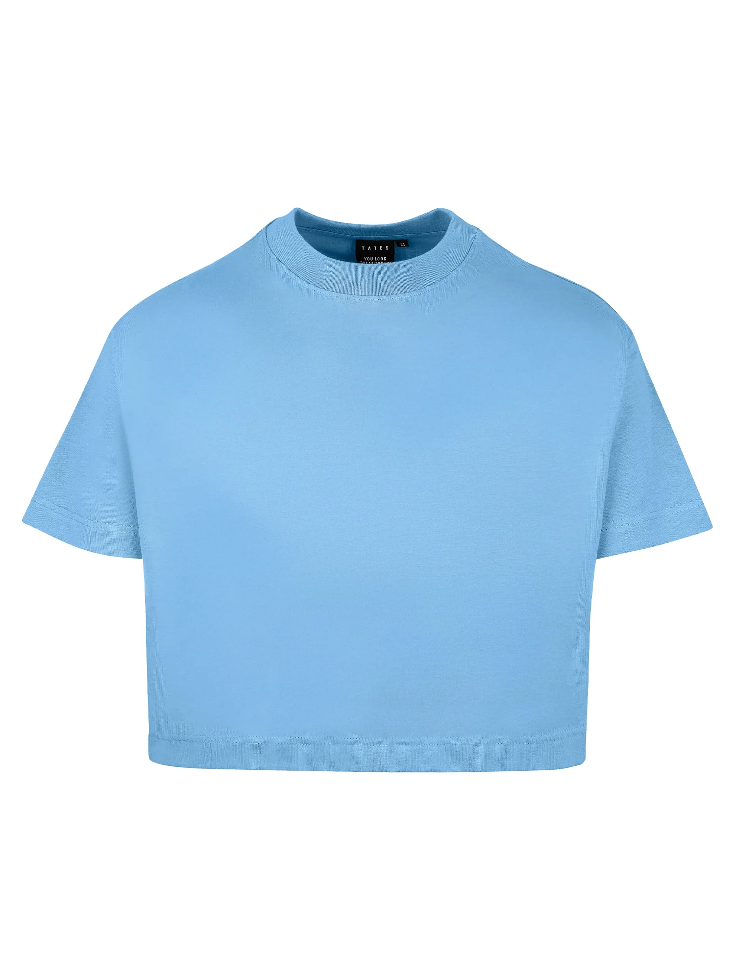 Crop T-Shirt – Dusty Blue - Image 2
