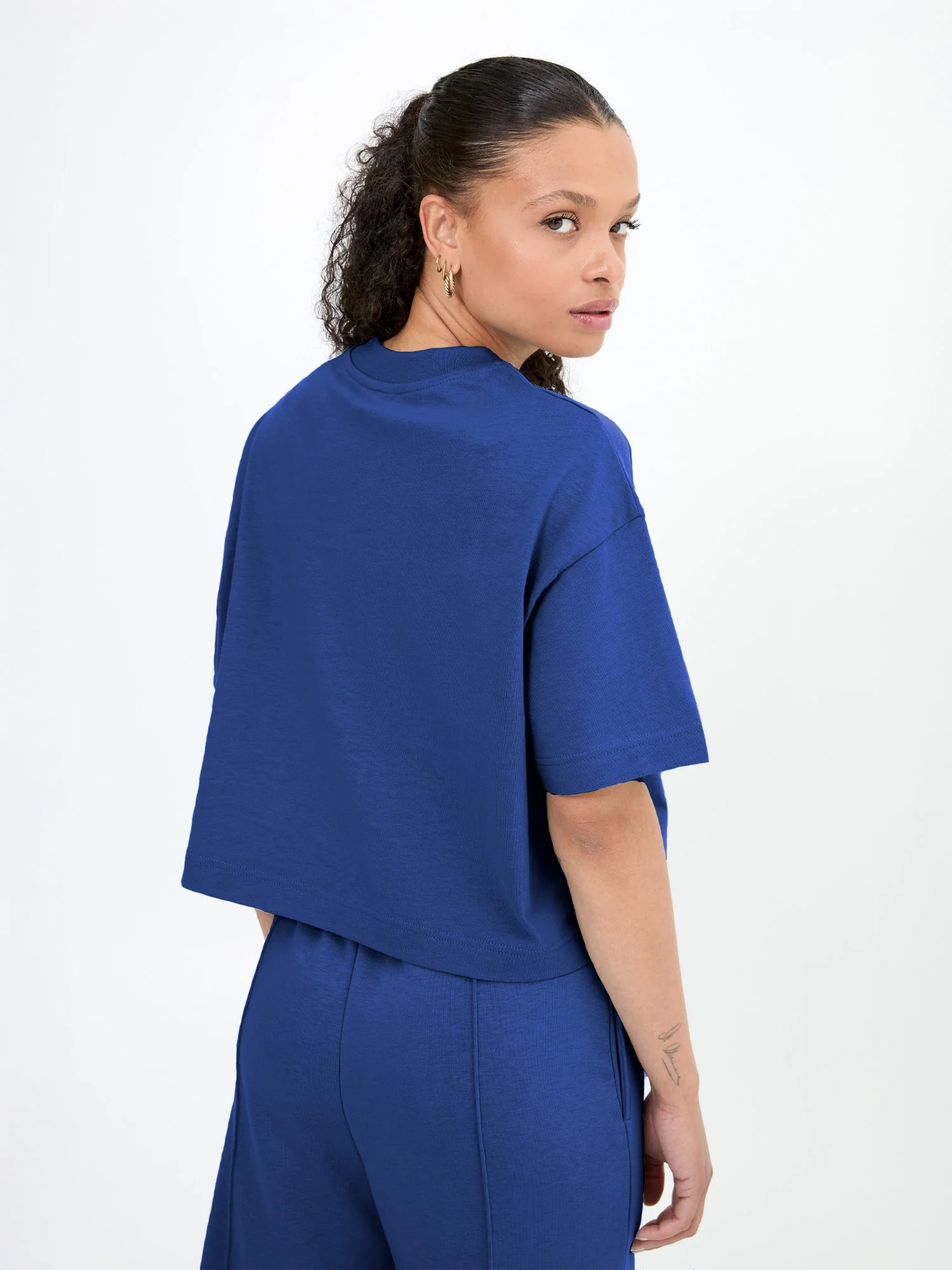 Crop T-Shirt – Navy - Image 4