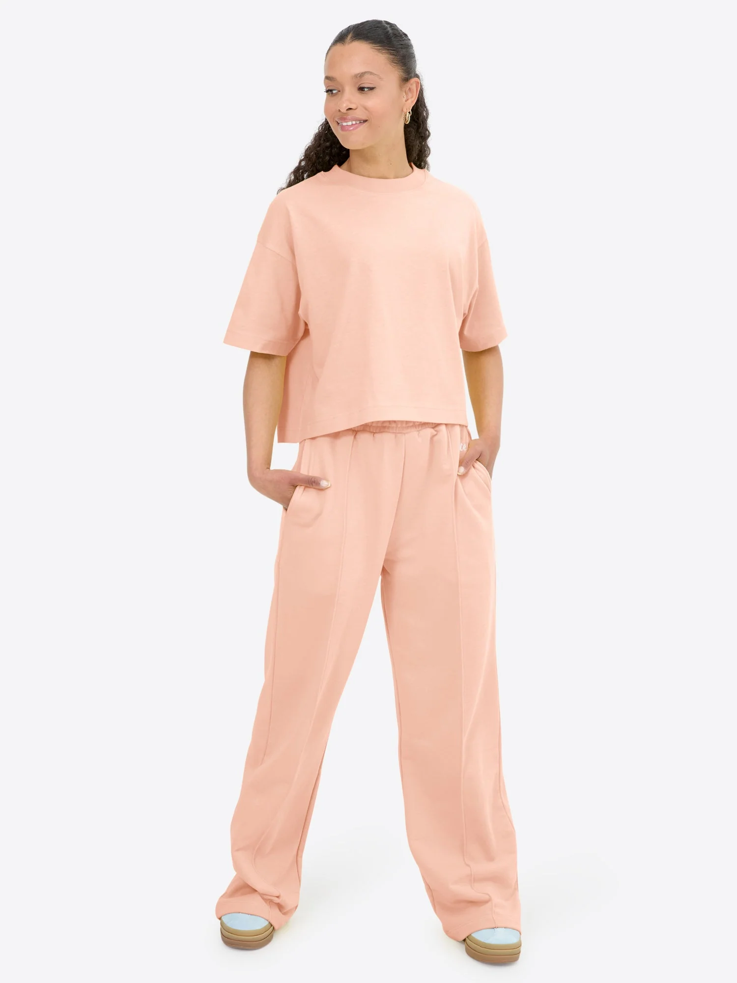 Crop T-Shirt – Peach - Image 3