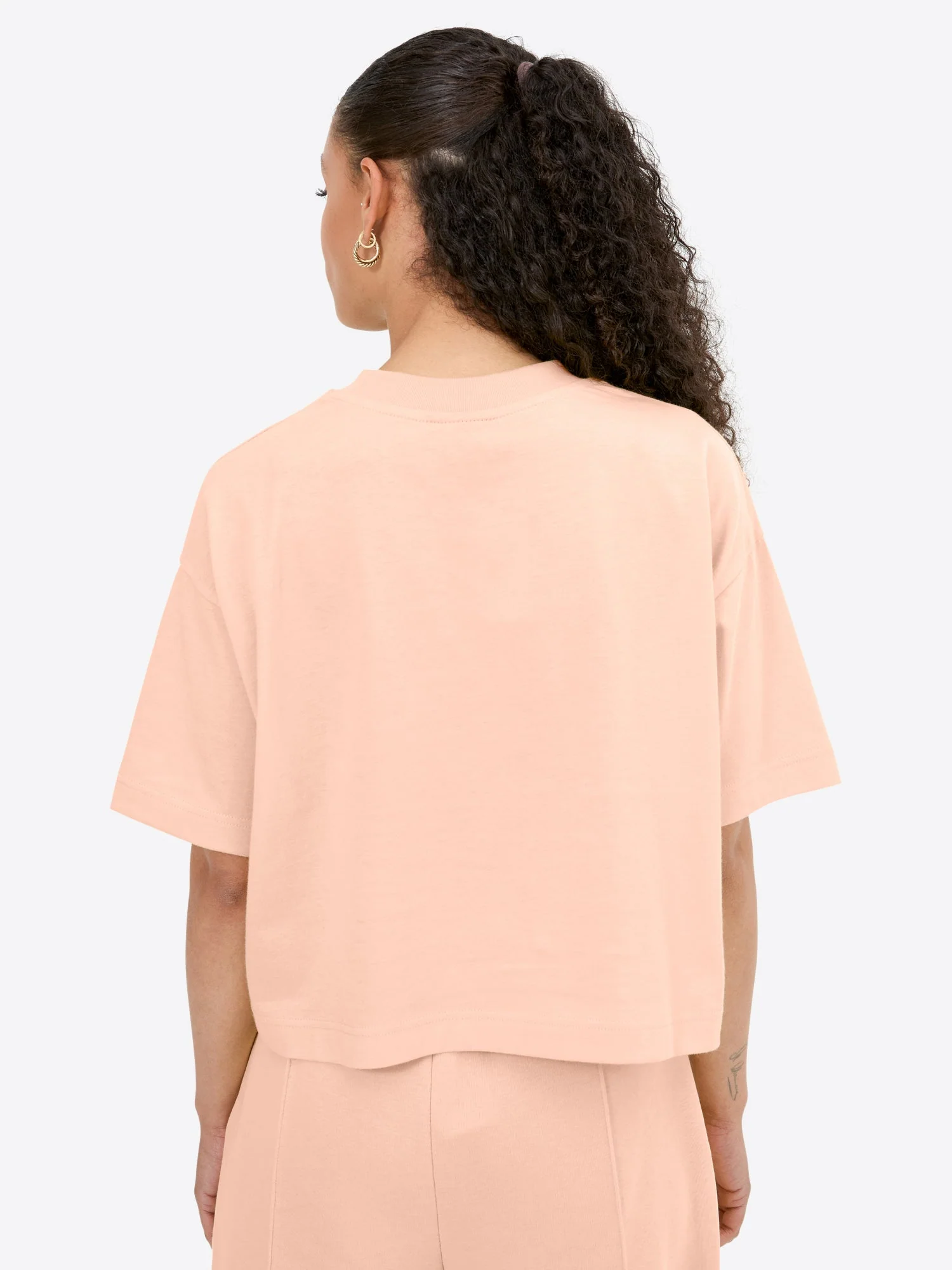 Crop T-Shirt – Peach - Image 4