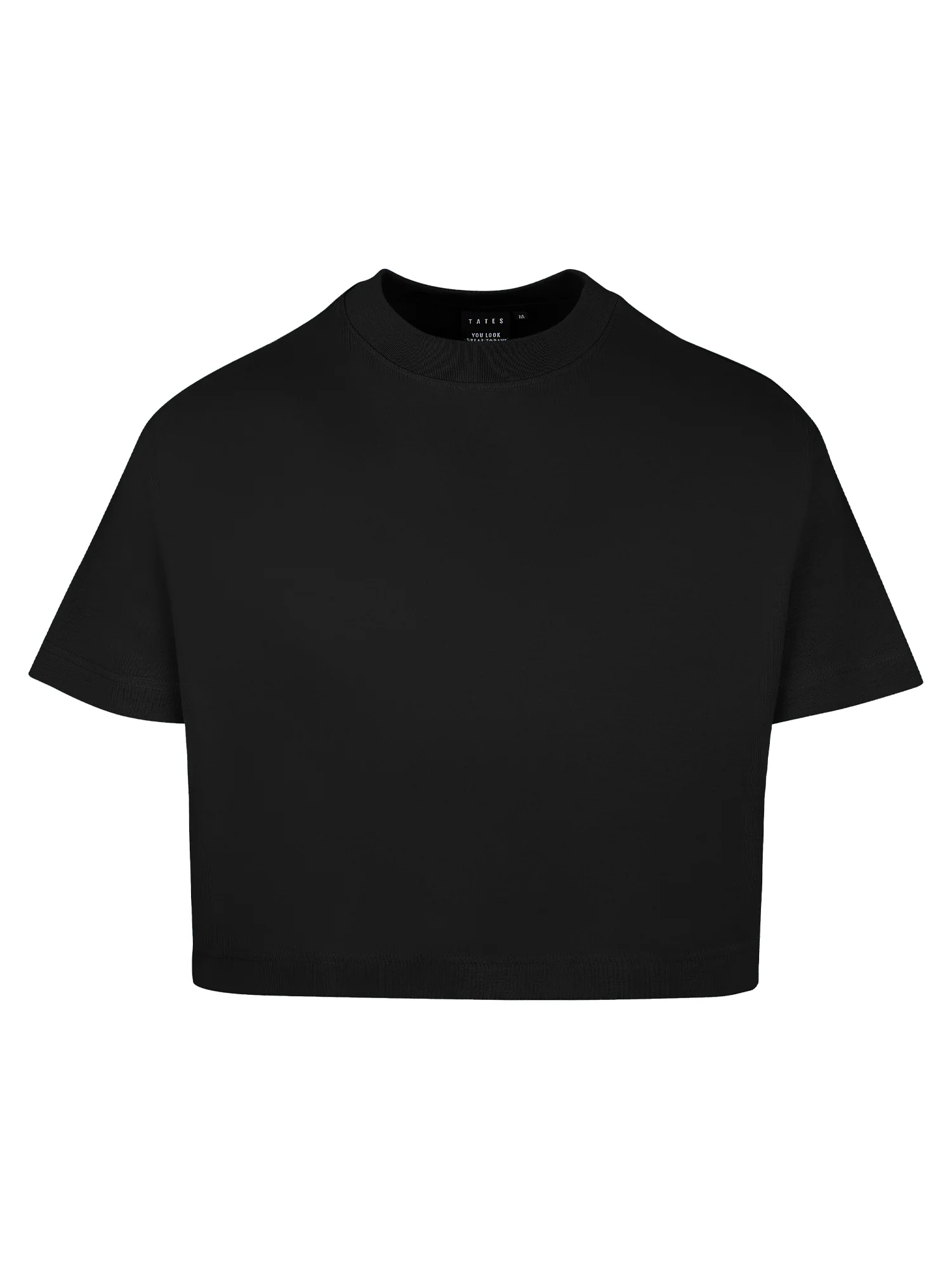 Crop T-Shirt – Schwarz - Image 2