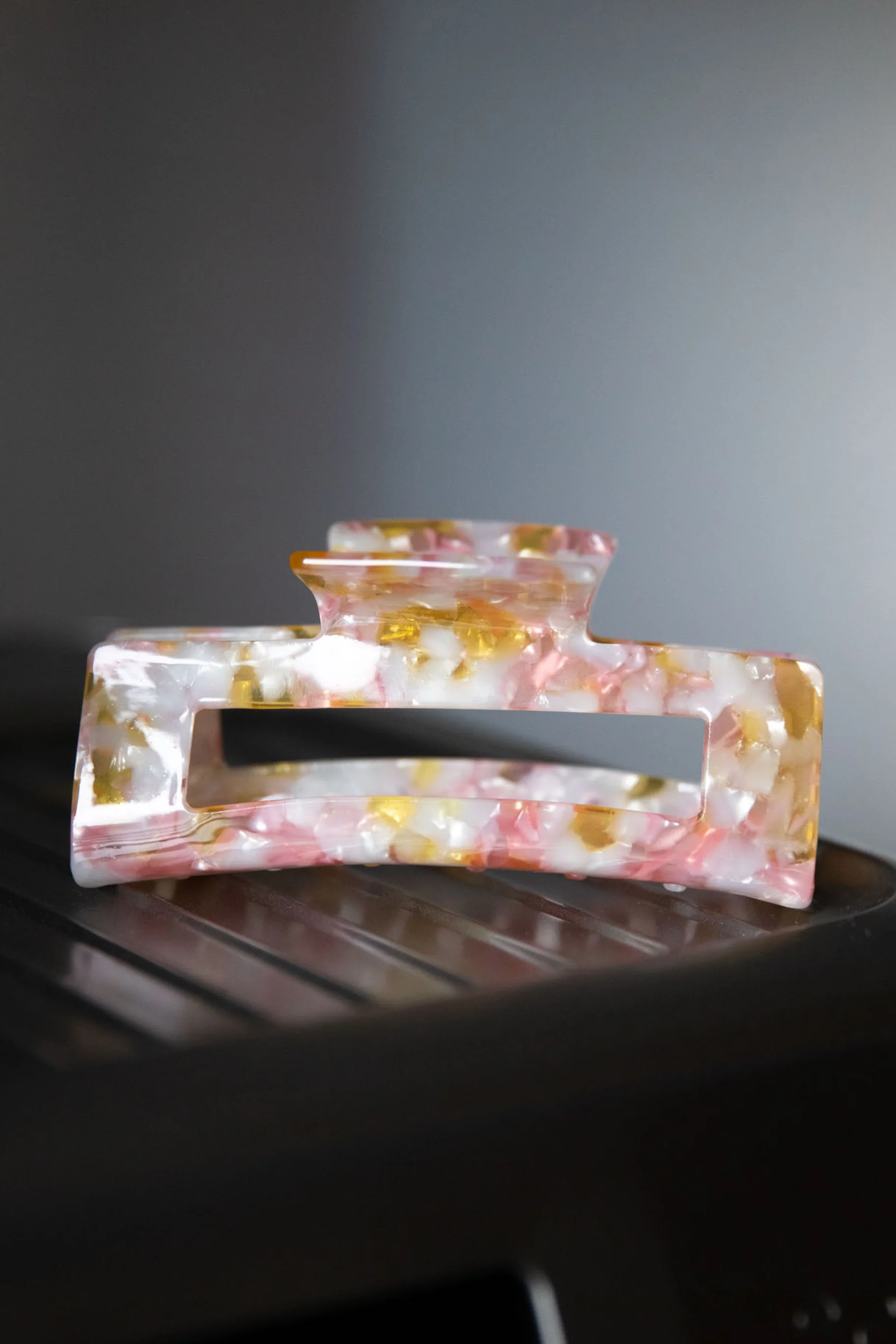 Dusty rose Haarklammer midi - Image 2