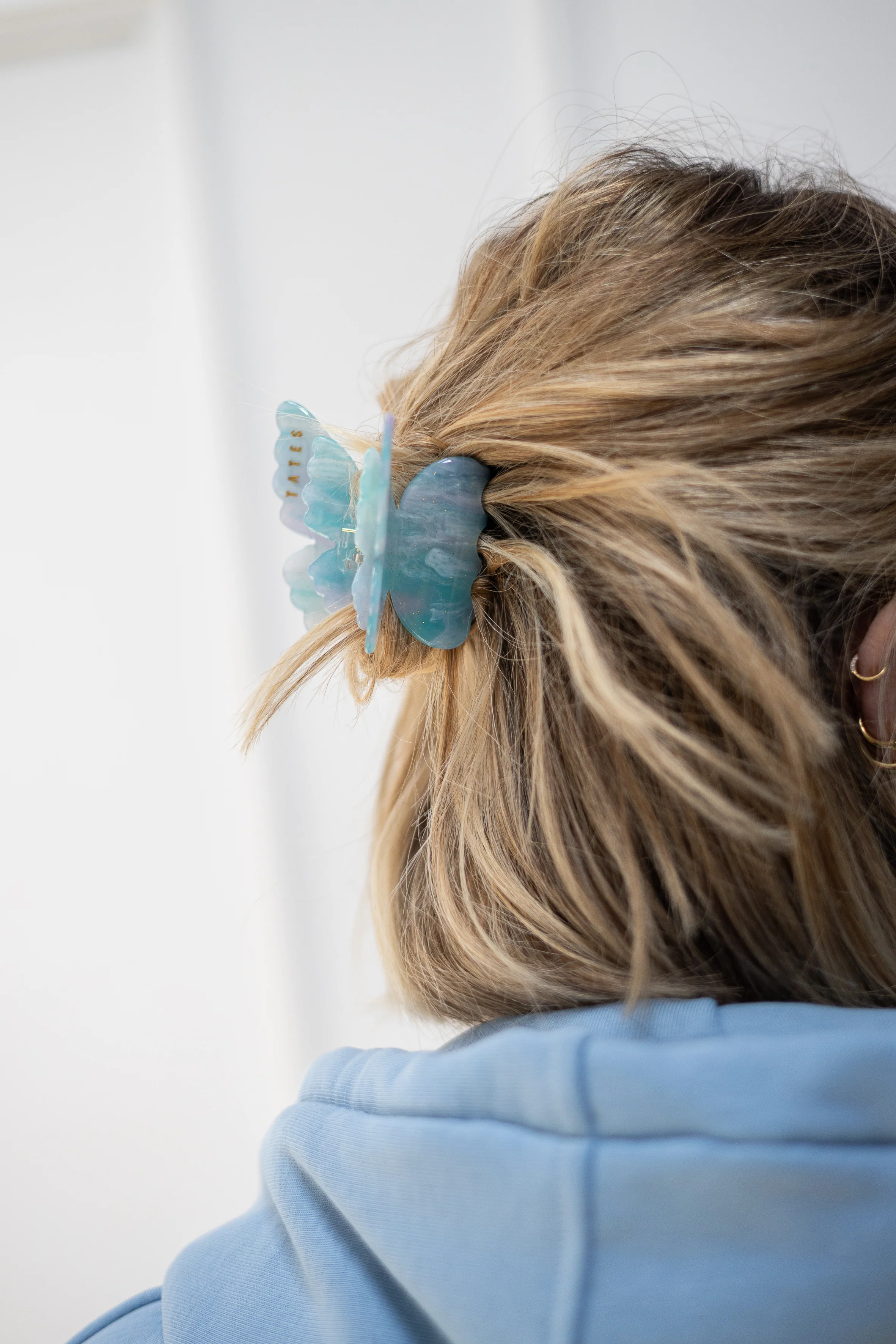 Indigo Schmetterling Haarklammer - Image 3