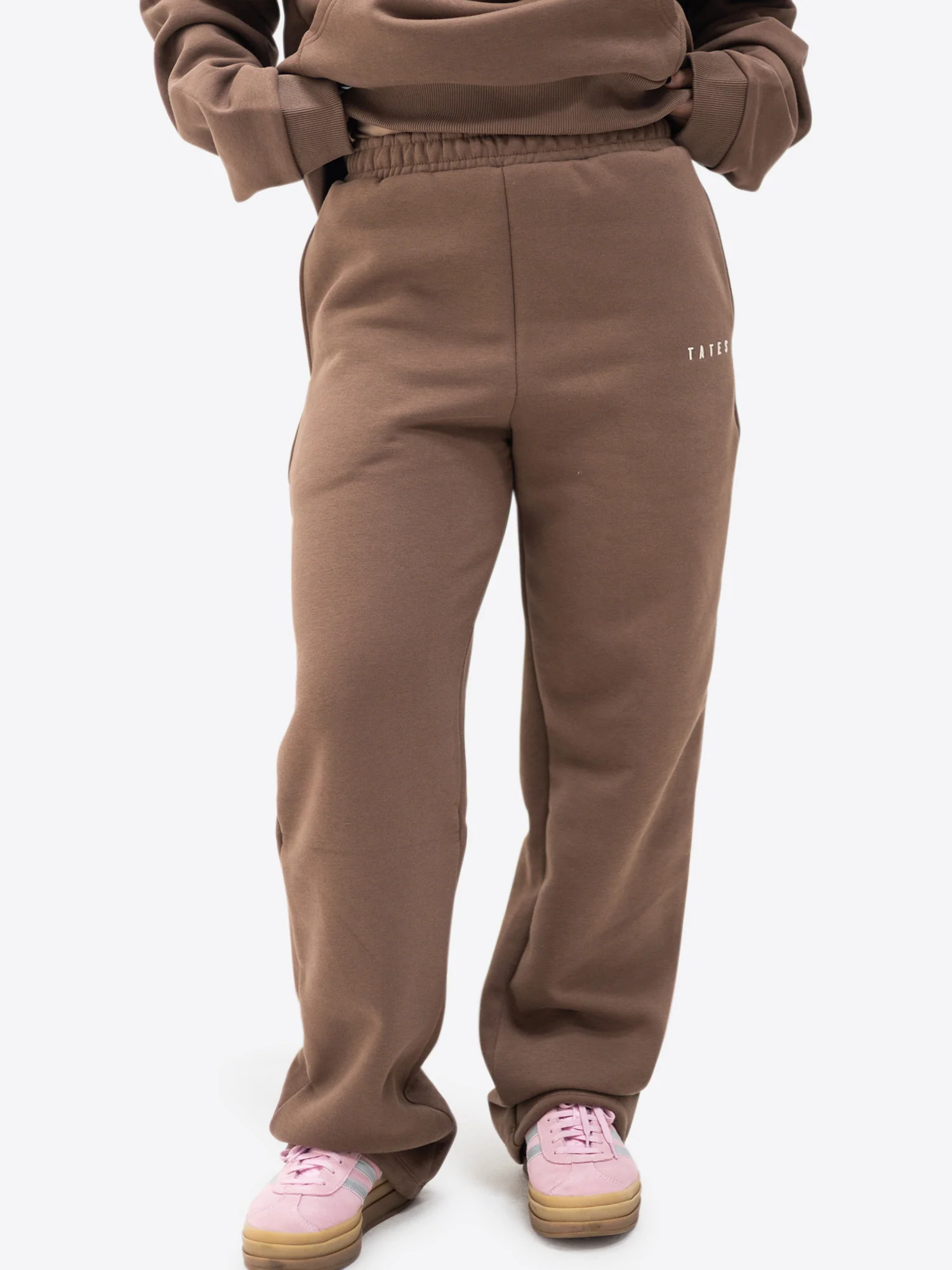 Jogginghose mit weitem Bein – Chocolate