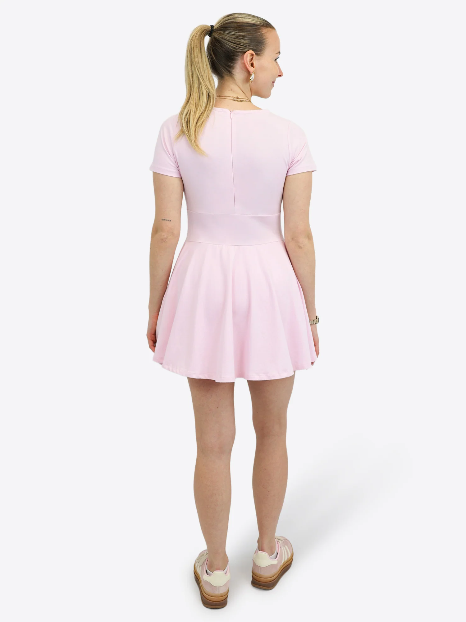 Mini Skort Kleid – Rosa - Image 5