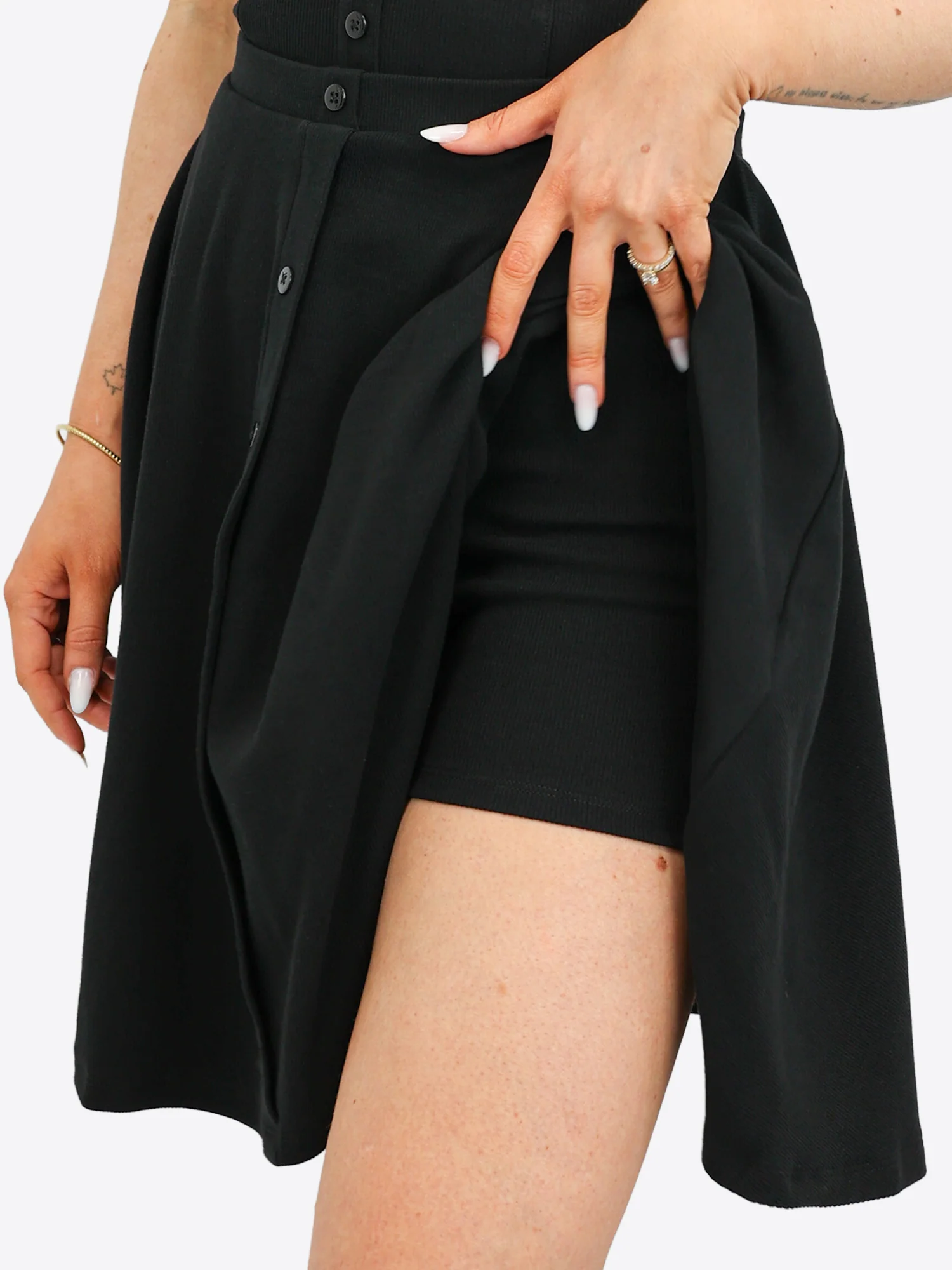 Classic Rib Skort mit Knopfleiste - Image 4
