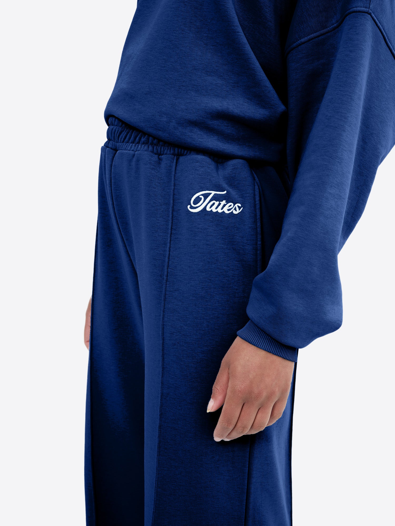 Light Jogginghose mit Biese – Navy - Image 3