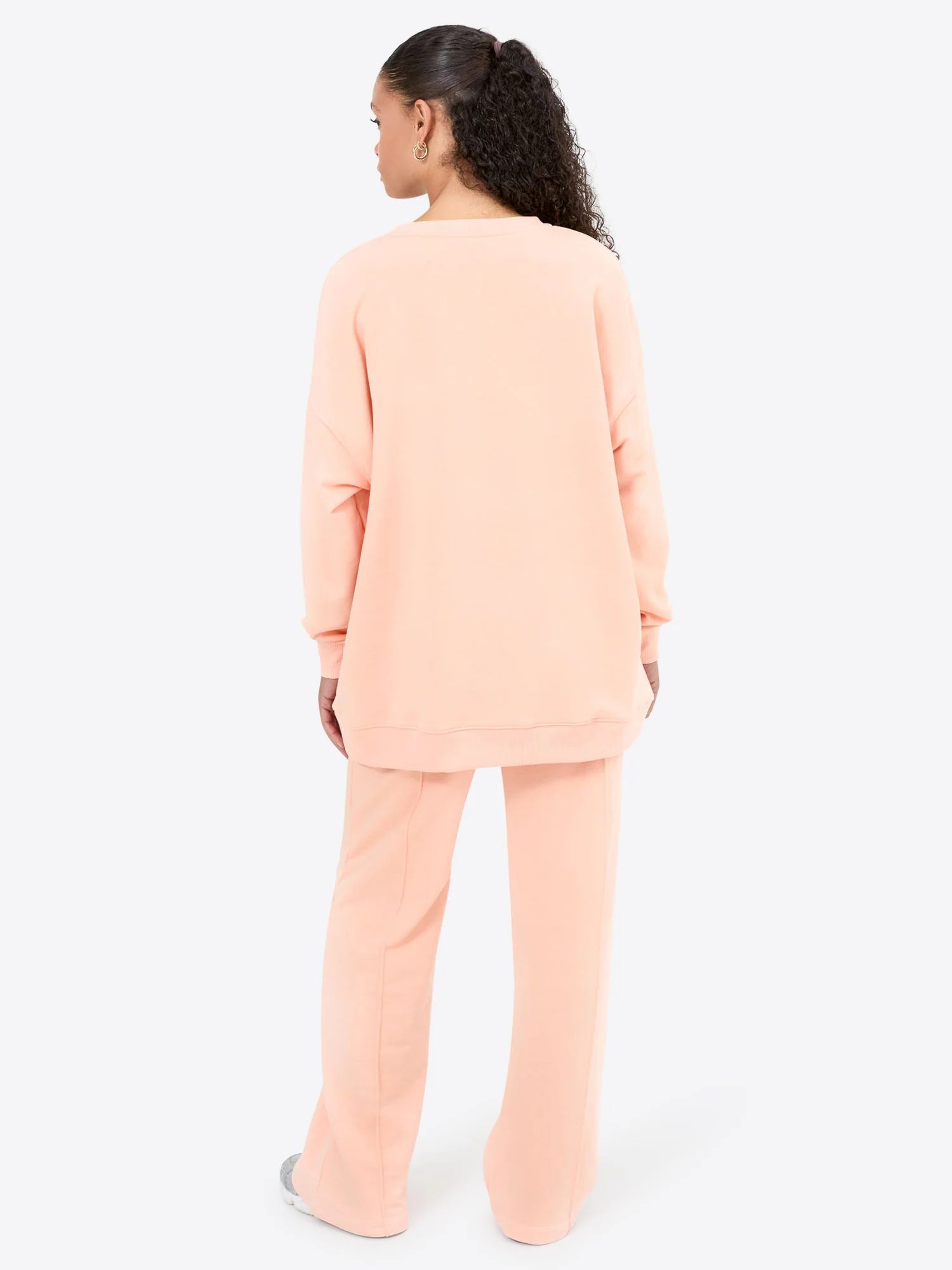 Light Jogginghose mit Biese – Peach - Image 4