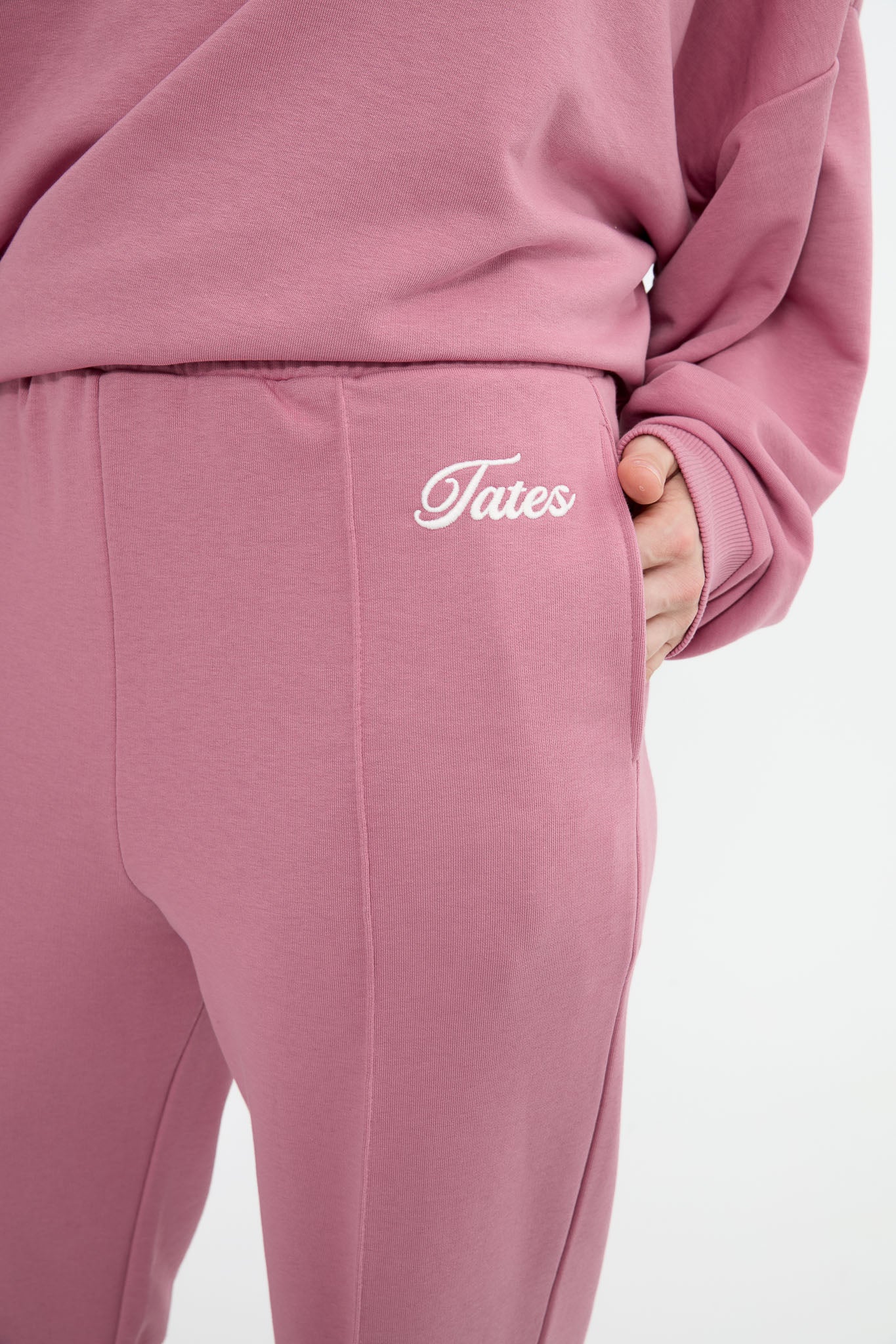 Light Jogginghose mit Biese – Rouge - Image 3
