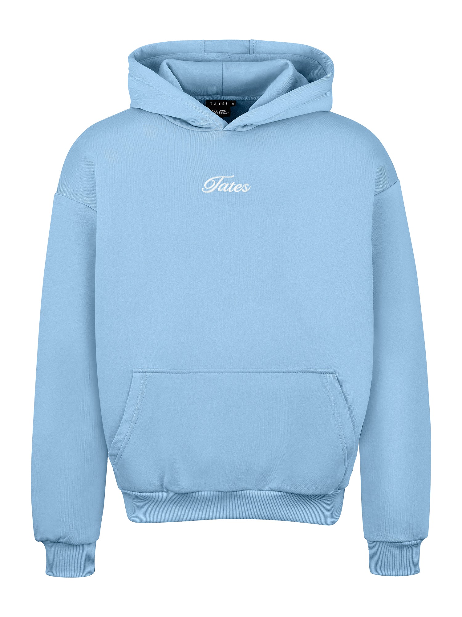 Light Regular Waistband Hoodie – Dusty Blue - Image 2