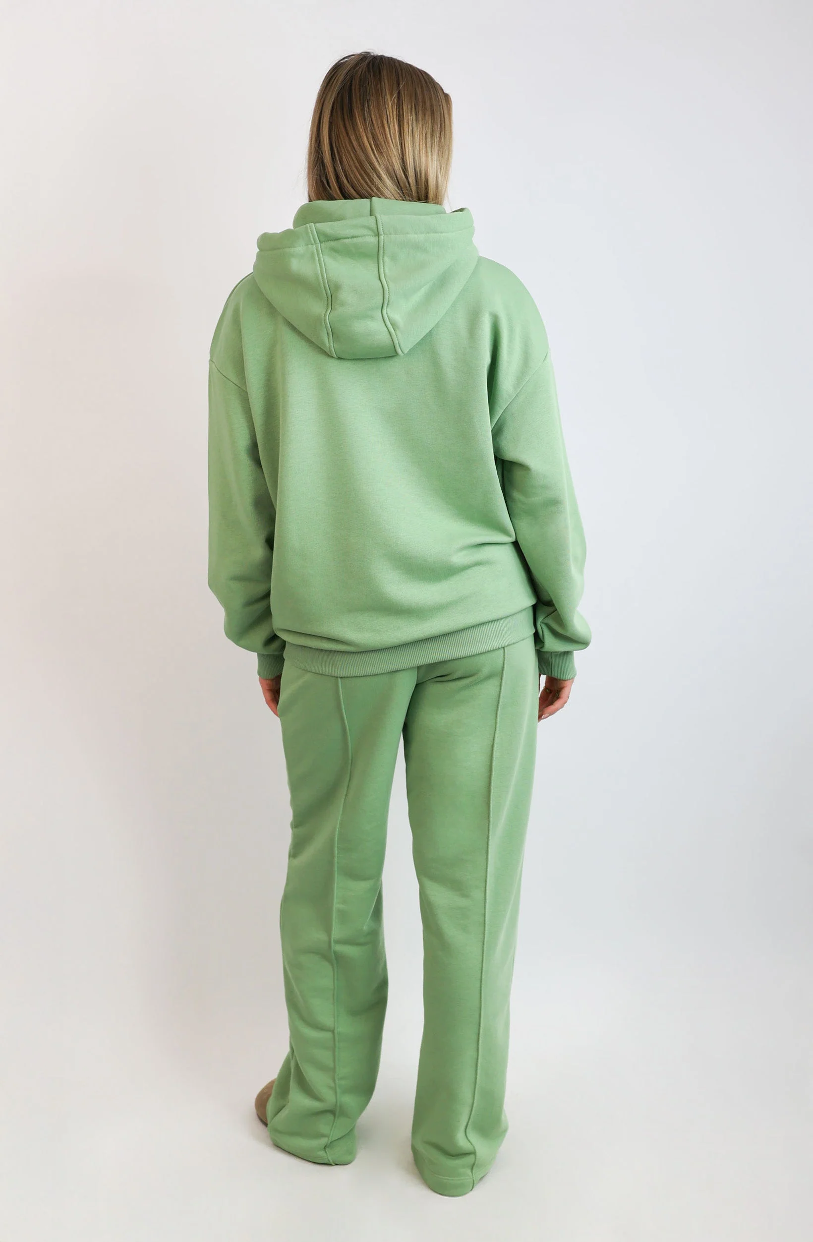 Light Regular Waistband Hoodie – Matcha - Image 4