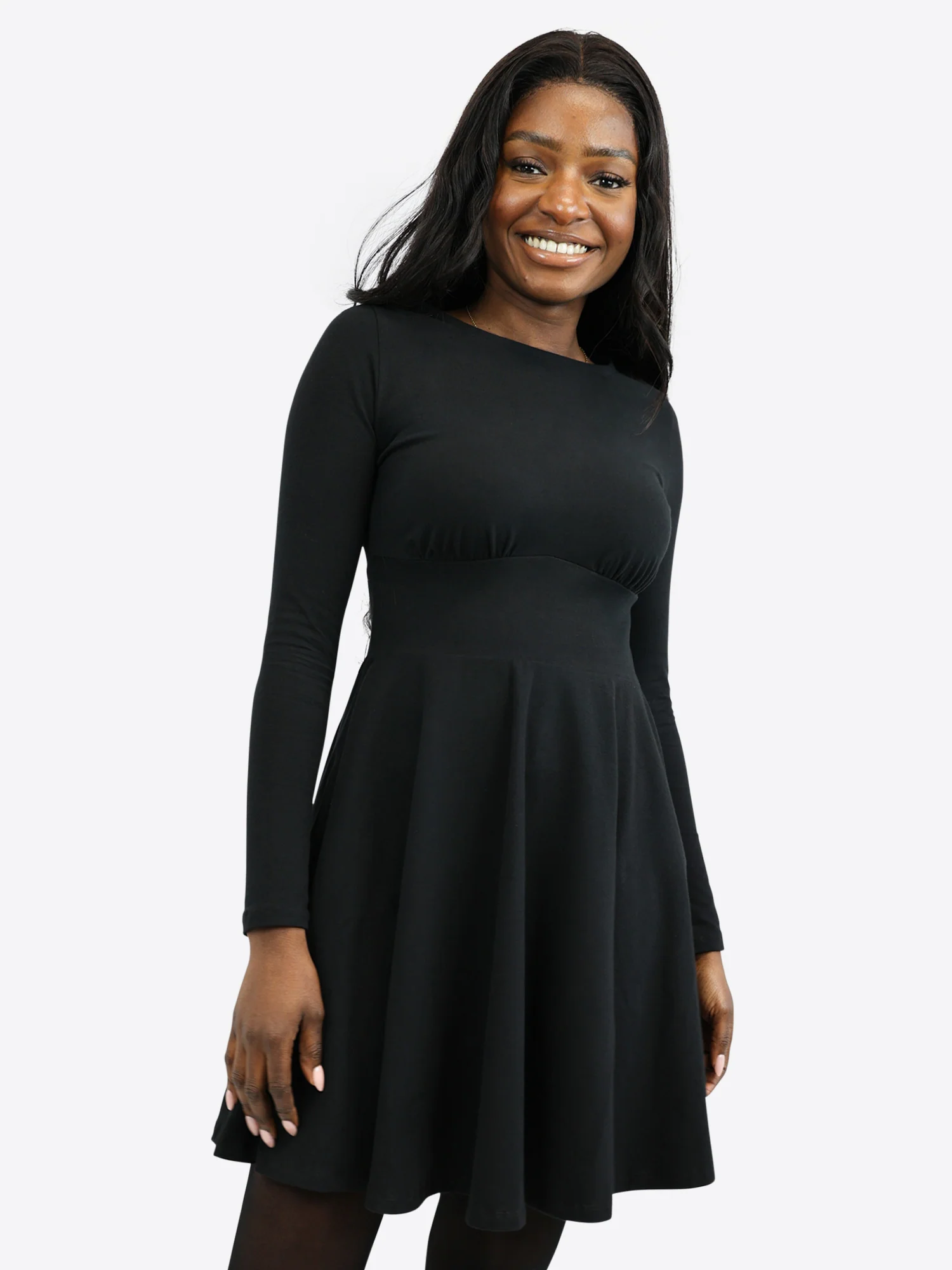 Classic Skort Kleid - Schwarz - Image 3