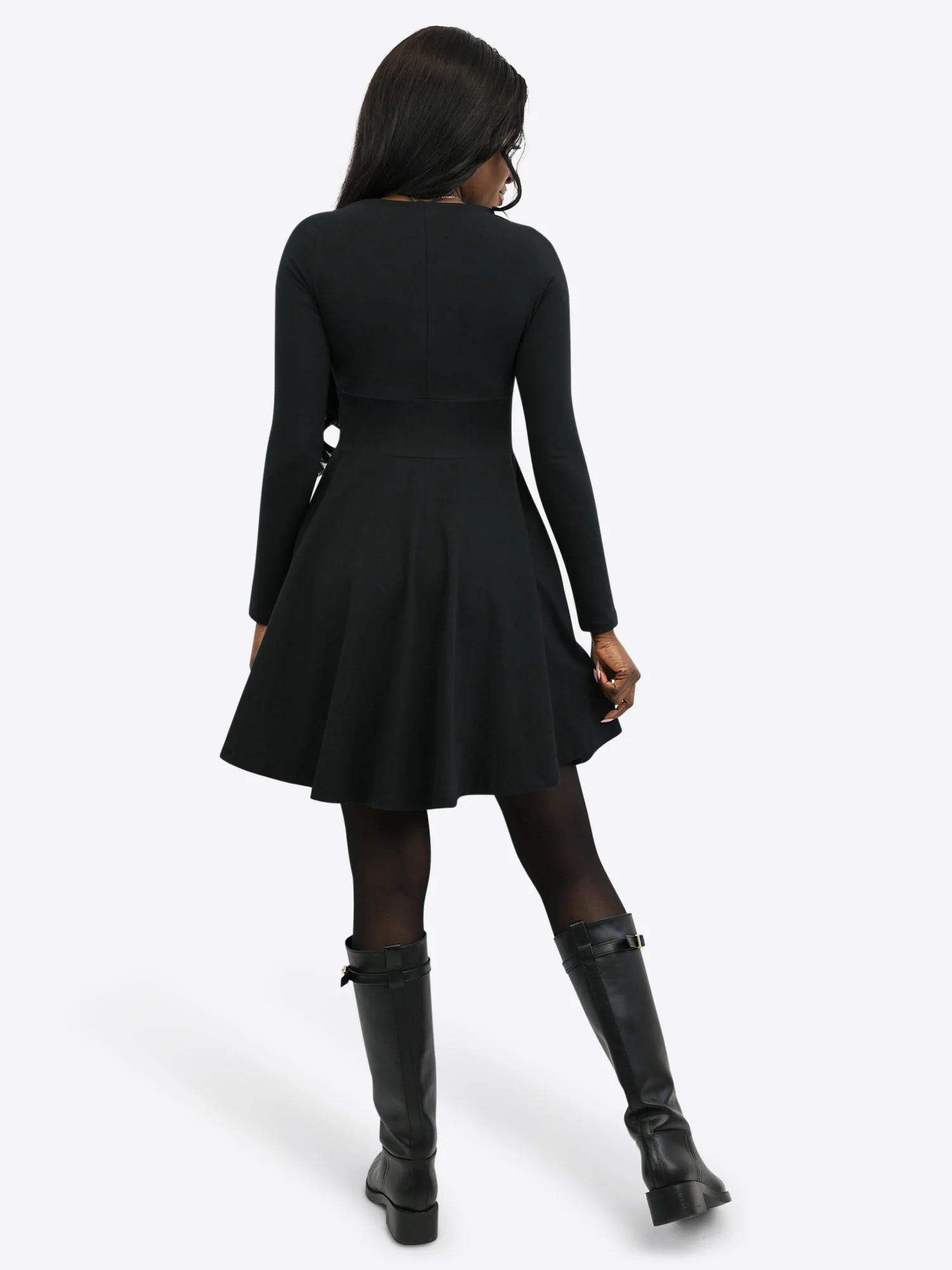 Classic Skort Kleid - Schwarz - Image 5