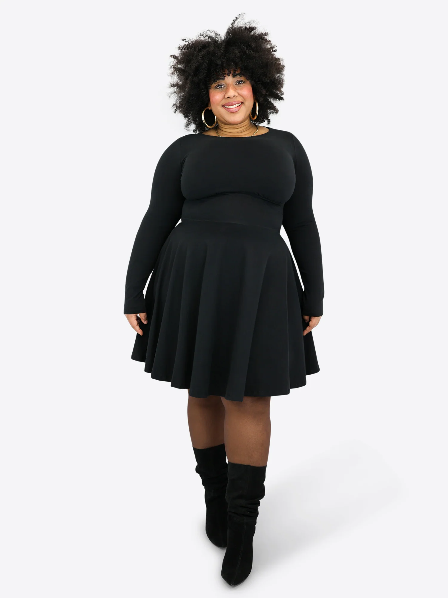 Classic Skort Kleid - Schwarz - Image 6