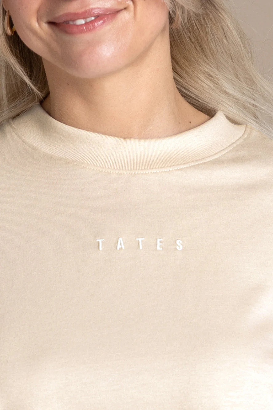 Oversize Longsleeve – Beige - Image 3