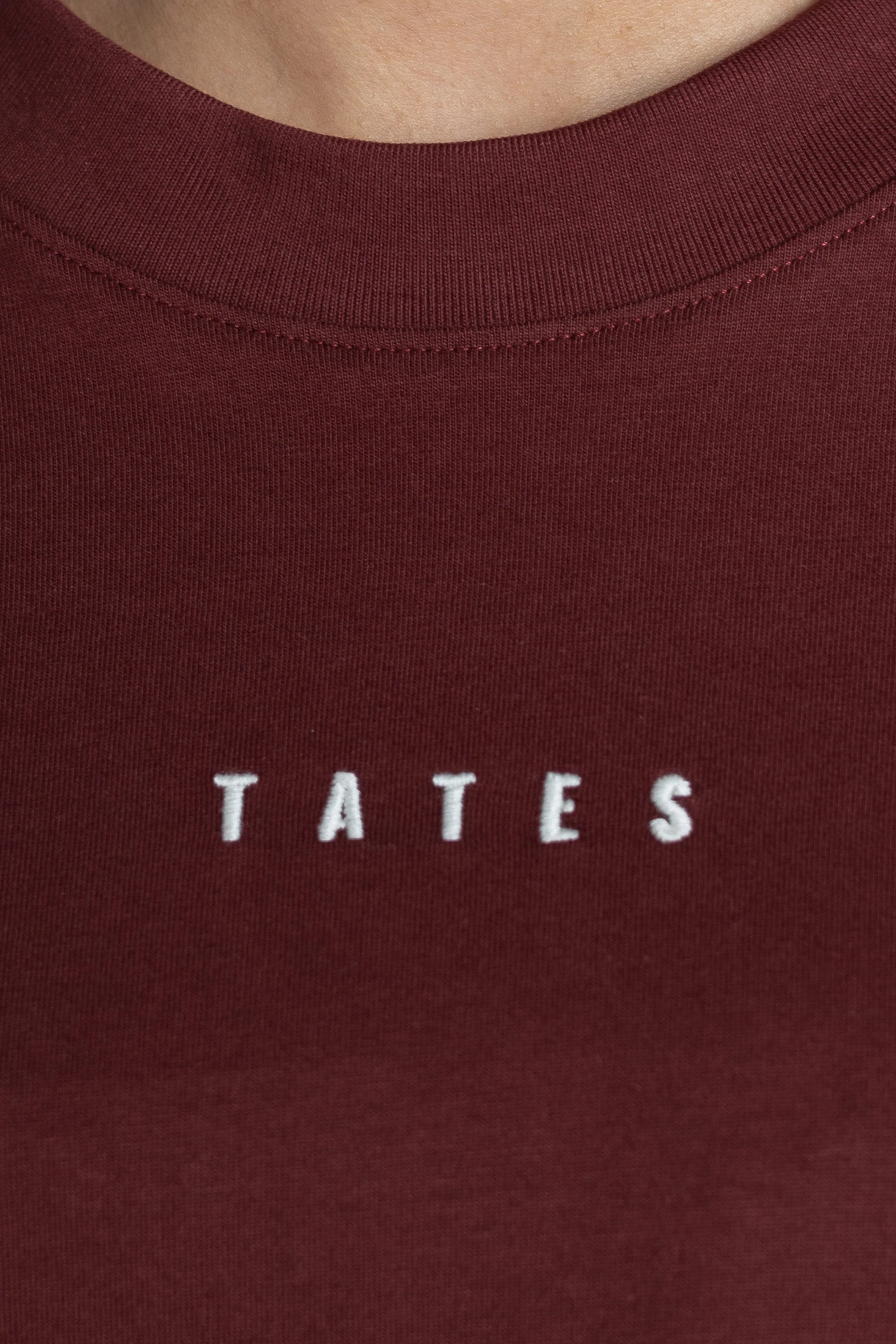 Oversized Longsleeve "Stay kind" – Bordeaux - Image 2