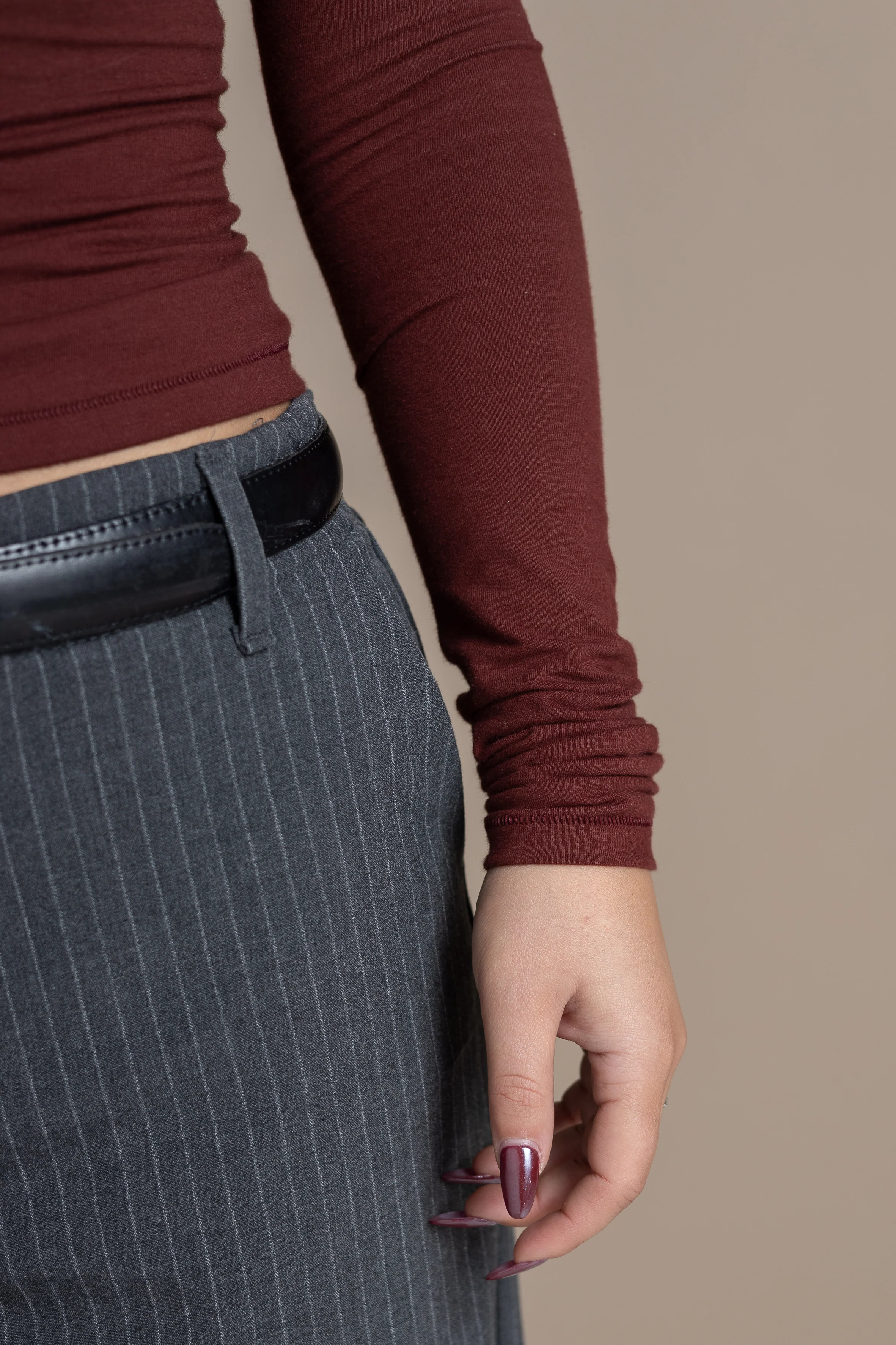 Slim Longsleeve – Bordeaux - Image 4