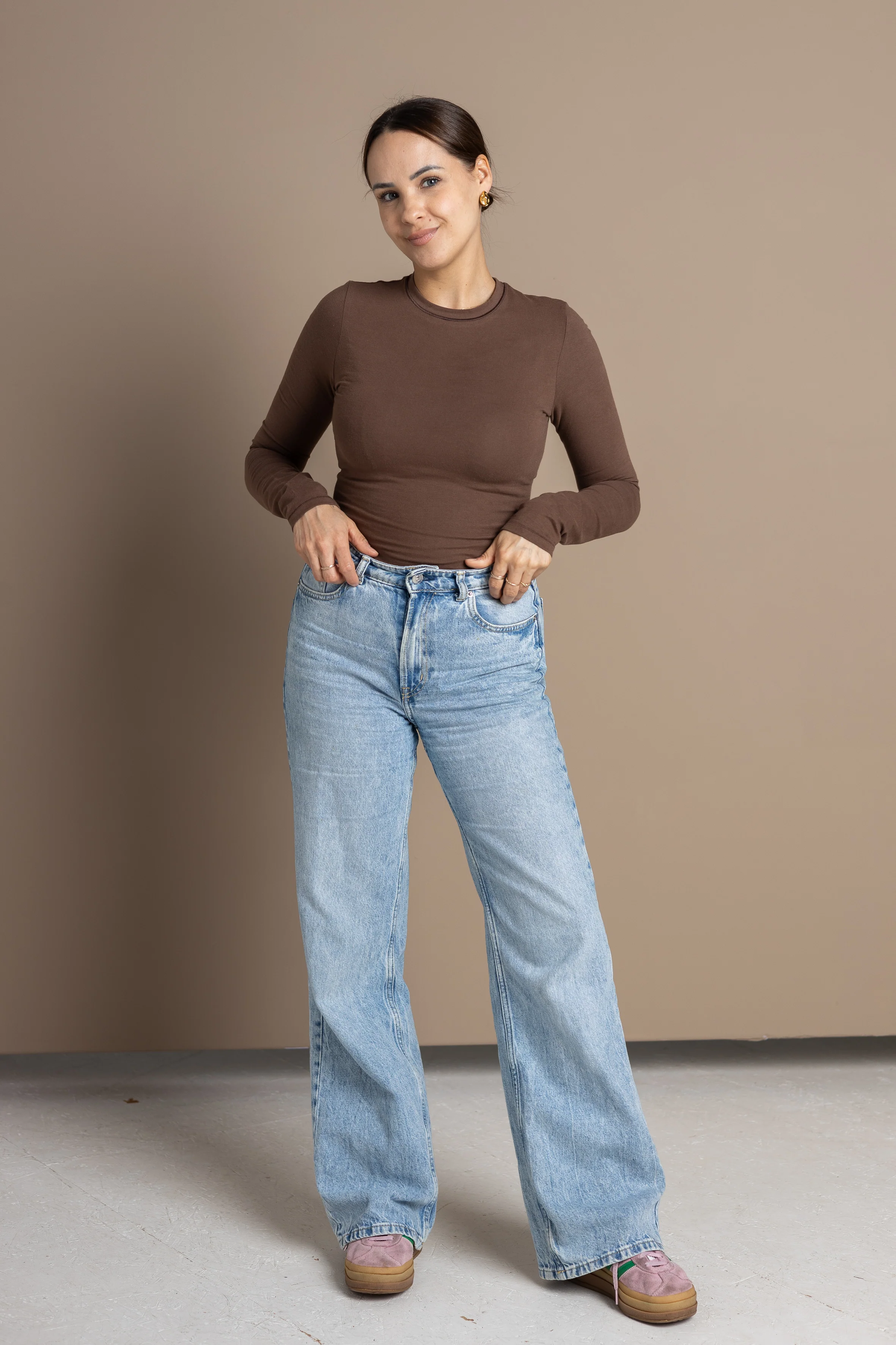 Slim Longsleeve – Chocolate - Image 2