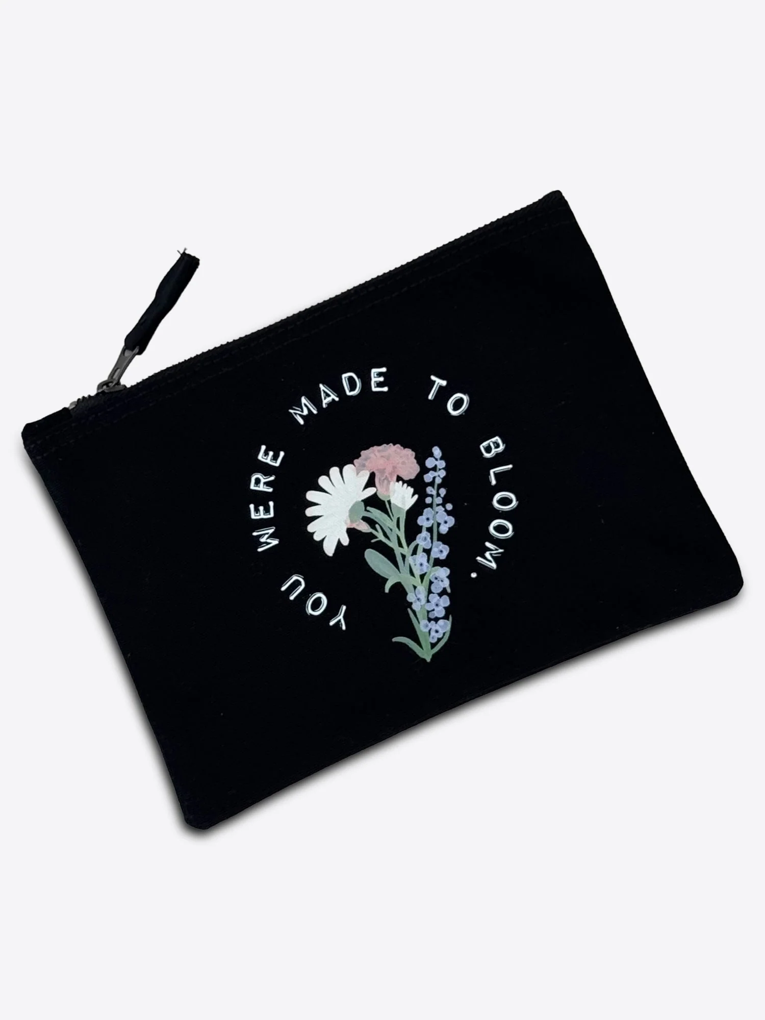 Mini bag "Birthflowers" – Schwarz