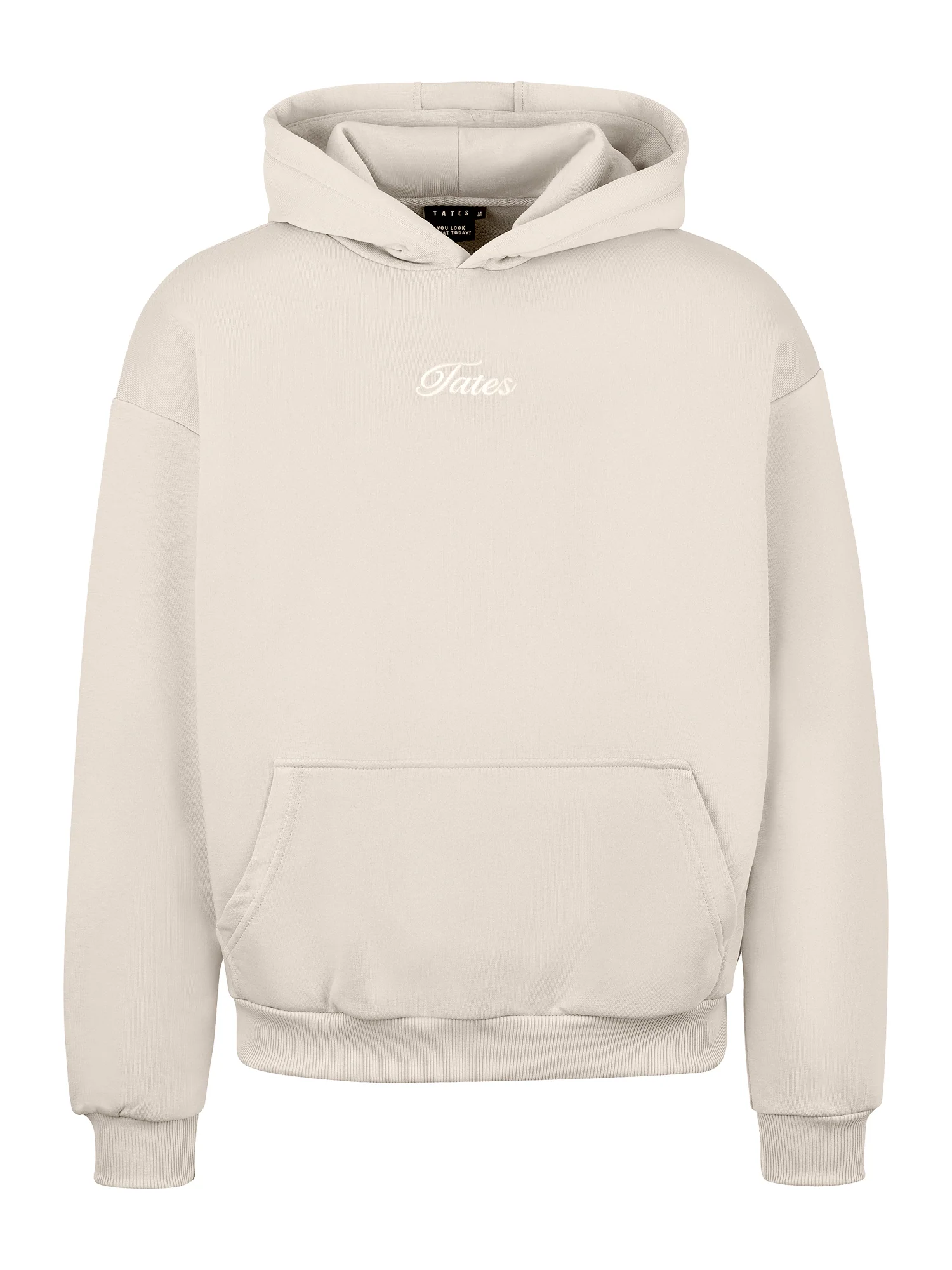 Light Wide Waistband Hoodie – Beige - Image 2
